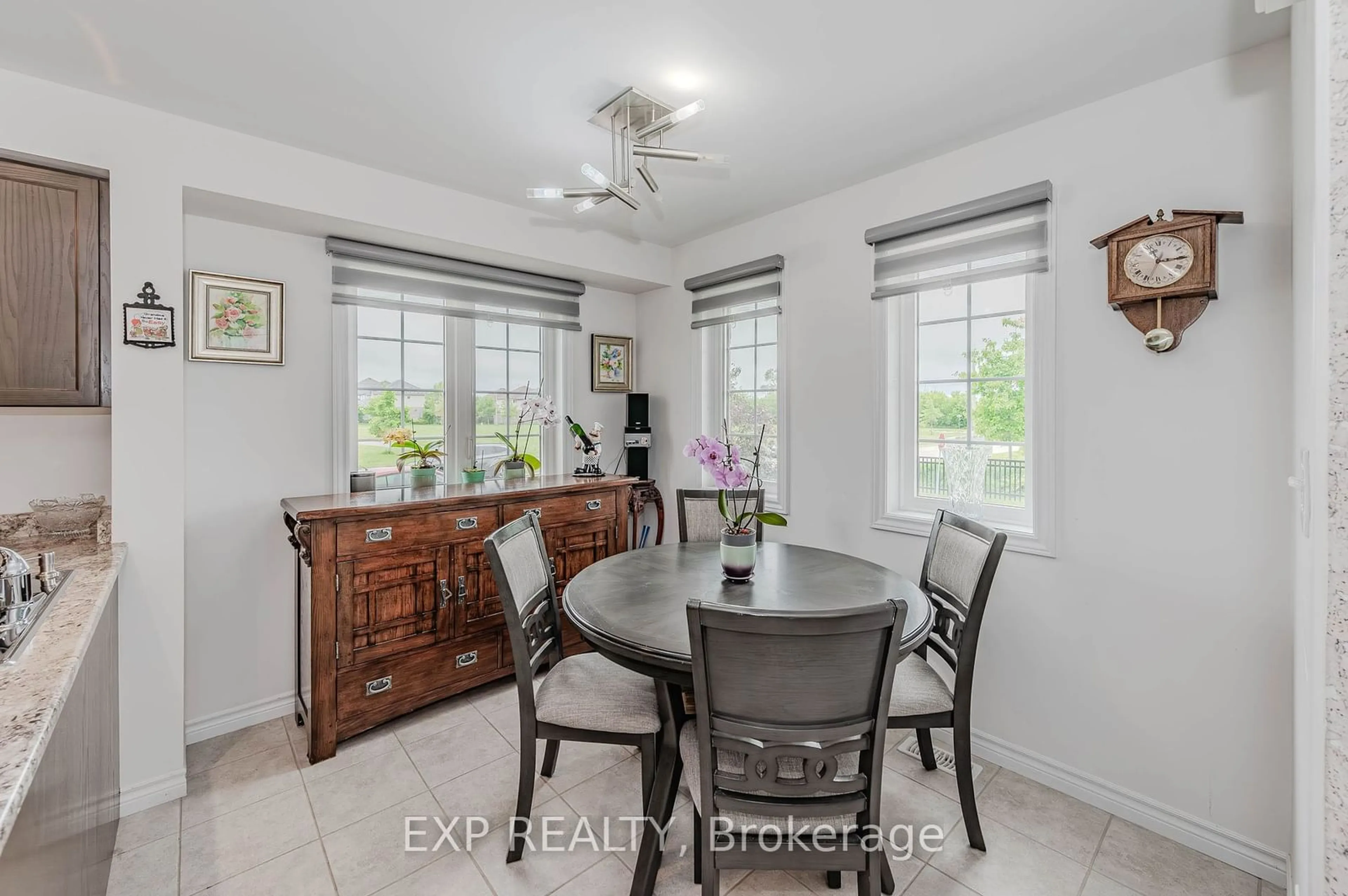 Dining room, wood floors, cottage for 85 Mullin Dr #1A, Guelph Ontario N1E 7M2