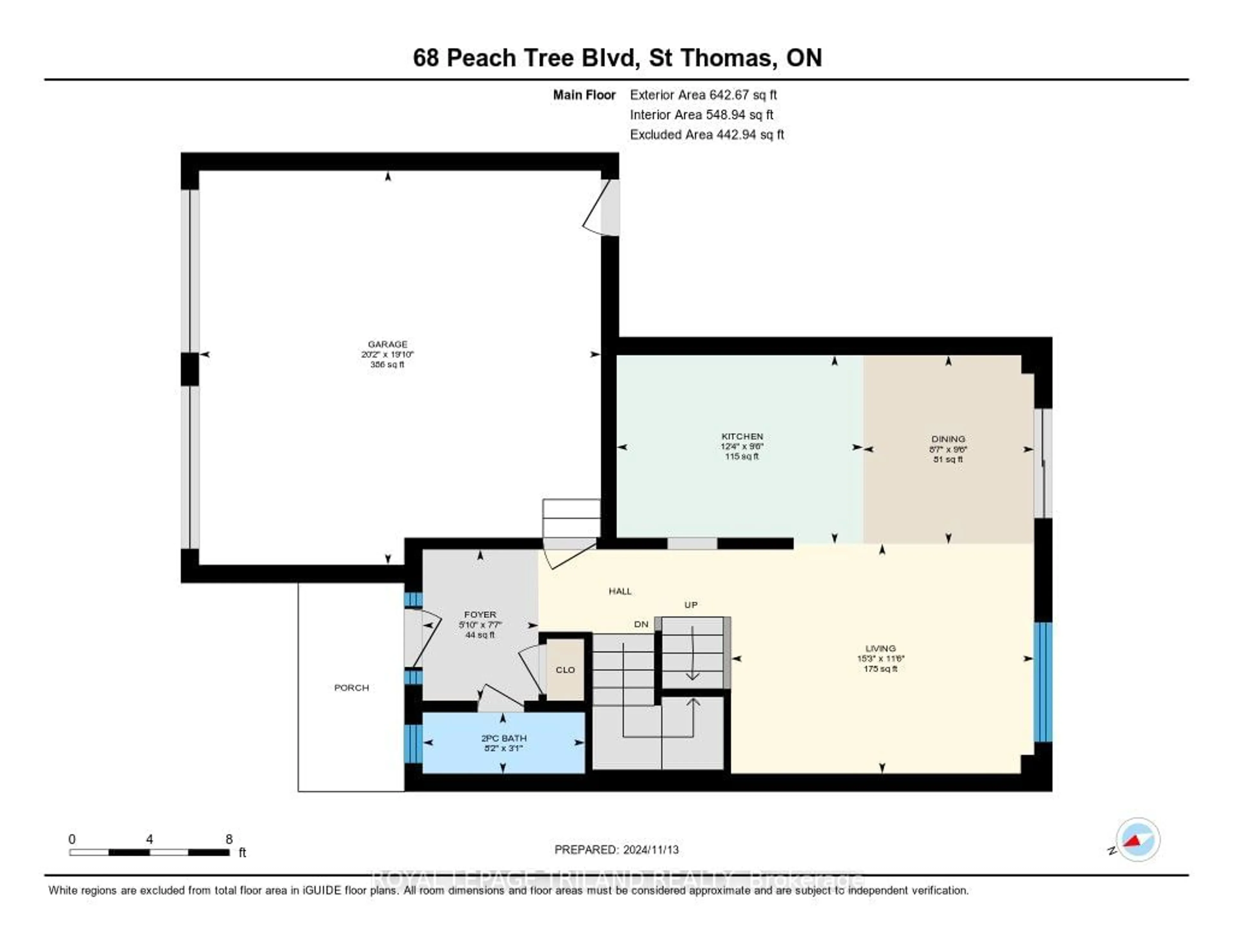 Floor plan for 68 Peach Tree Blvd, St. Thomas Ontario N5R 0C1