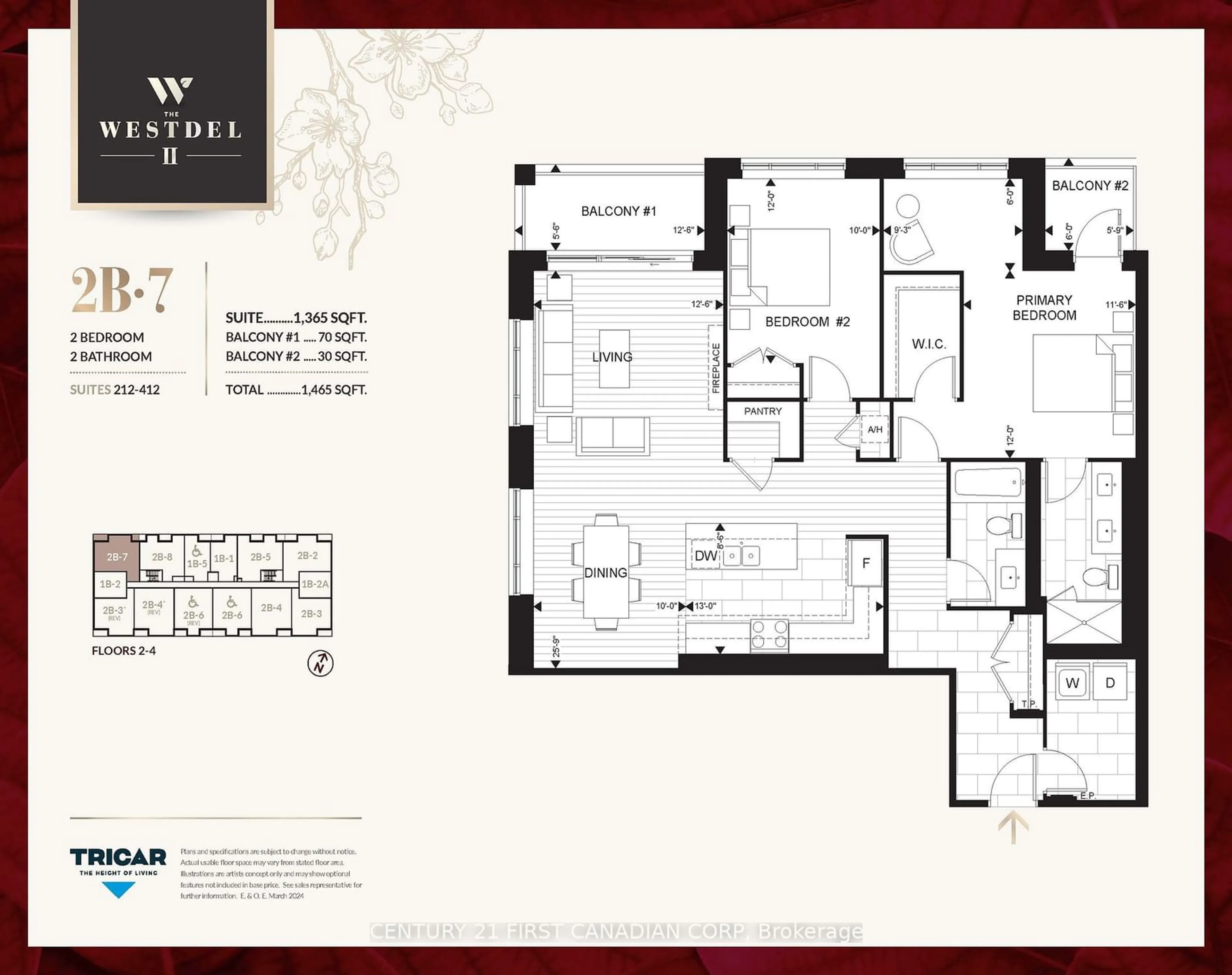 Floor plan for 1560 Upper West Ave #312, London Ontario N6K 4P9