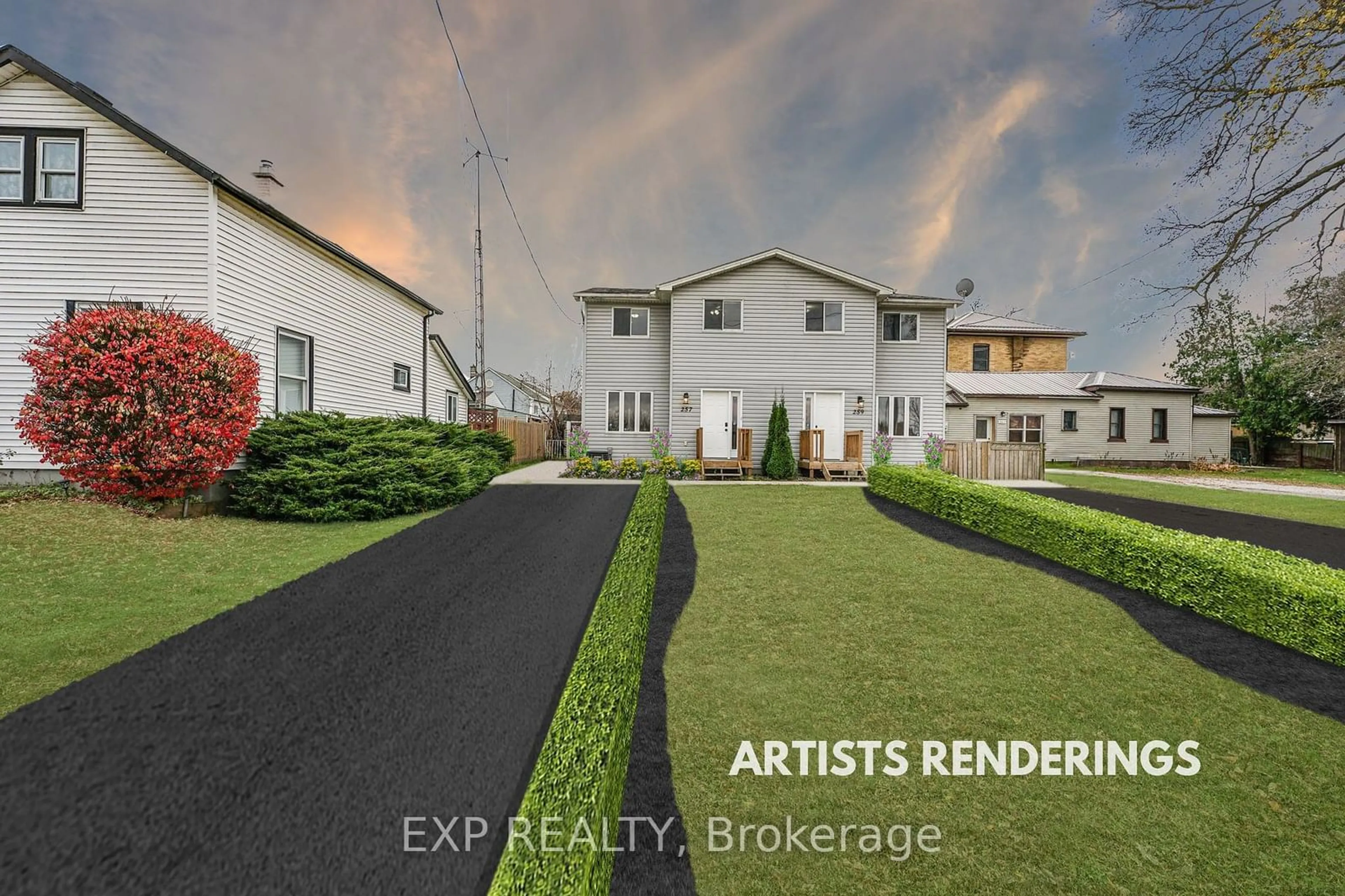 Frontside or backside of a home, the street view for 257 Charles St, Ingersoll Ontario N5C 2M5