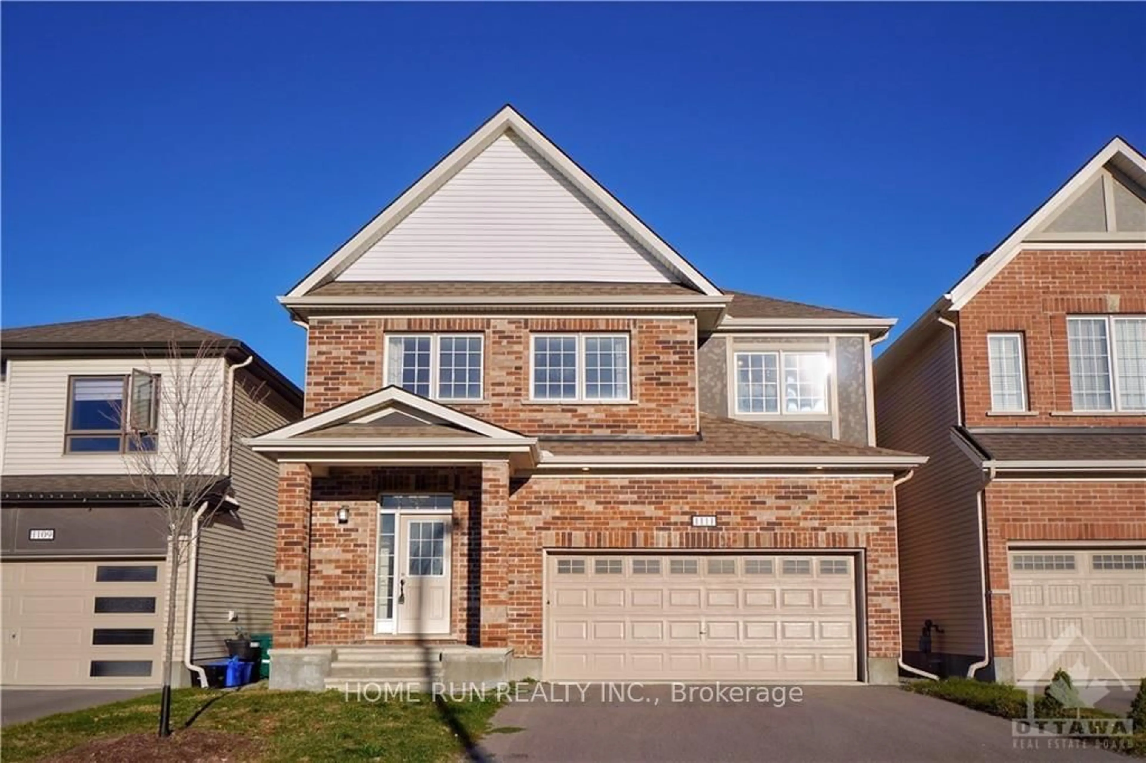 Frontside or backside of a home, the street view for 1111 APOLUNE St, Barrhaven Ontario K2J 6N8