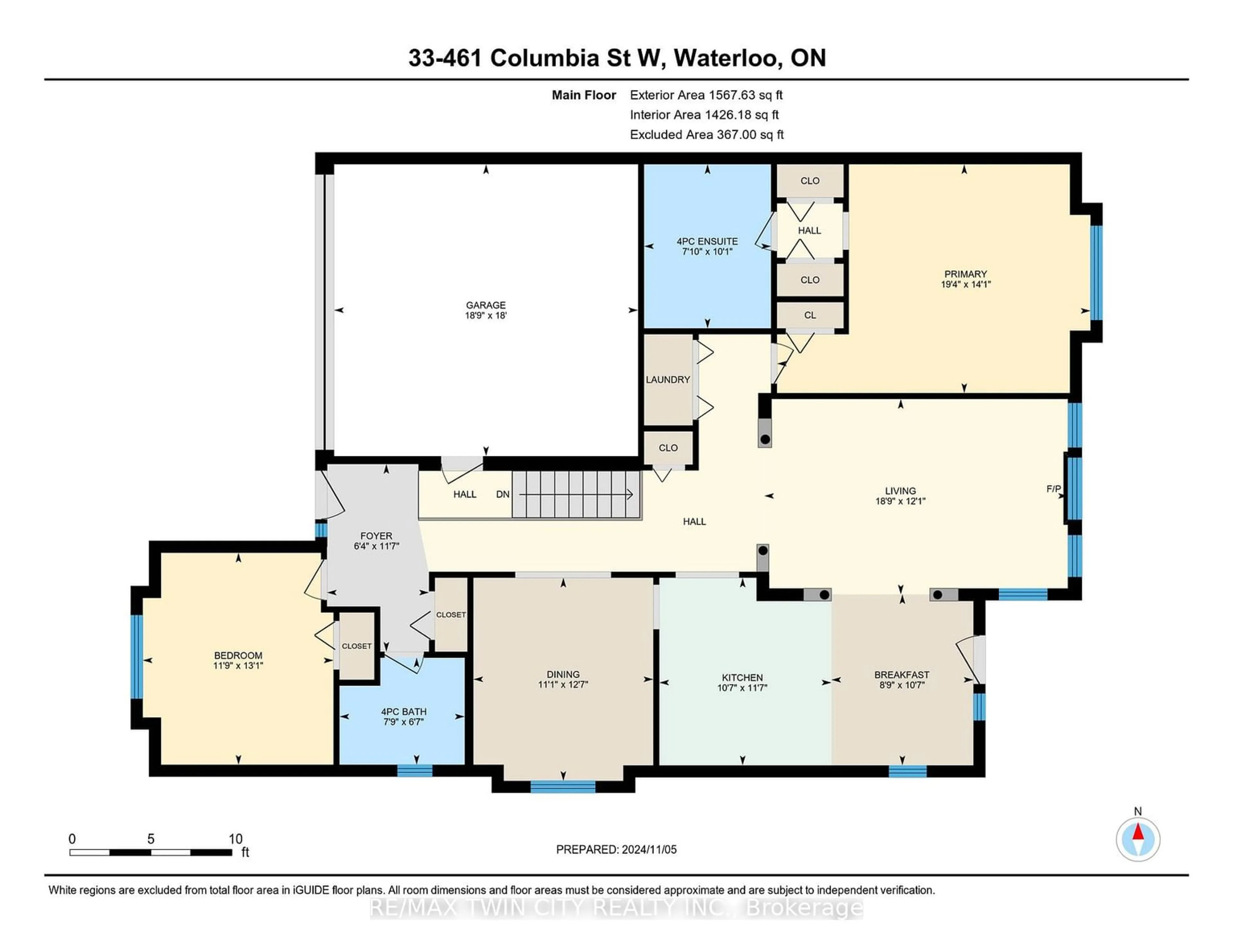 Floor plan for 461 Columbia St #33, Waterloo Ontario N2T 2P5