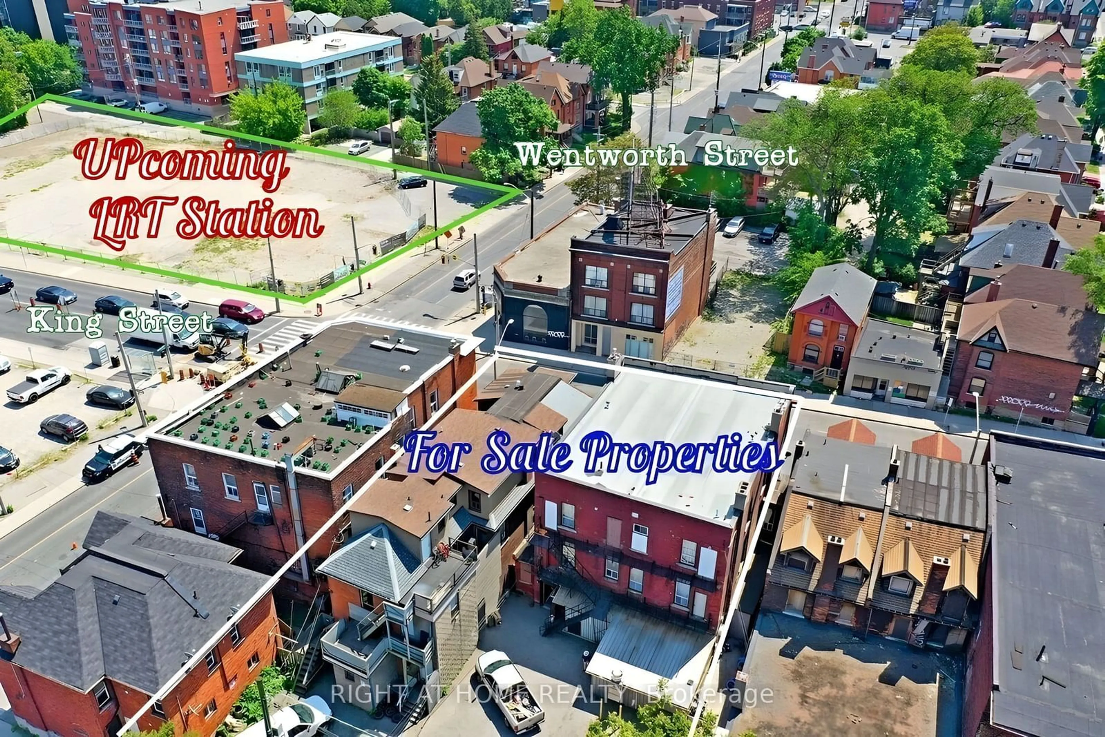 A pic from outside/outdoor area/front of a property/back of a property/a pic from drone, city buildings view from balcony for 657 King St, Hamilton Ontario L8N 1E5