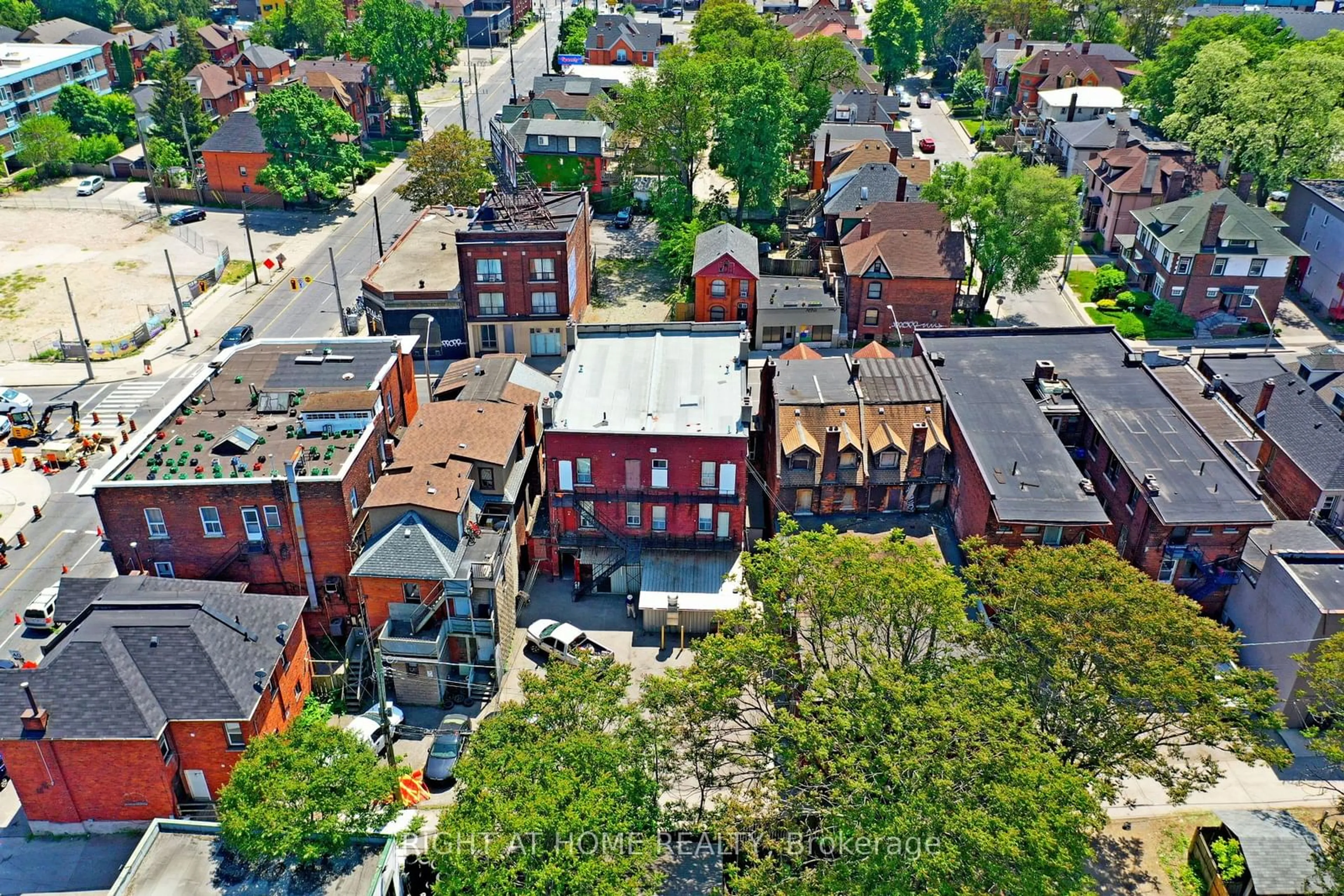 A pic from exterior of the house or condo, the street view for 657 King St, Hamilton Ontario L8N 1E5