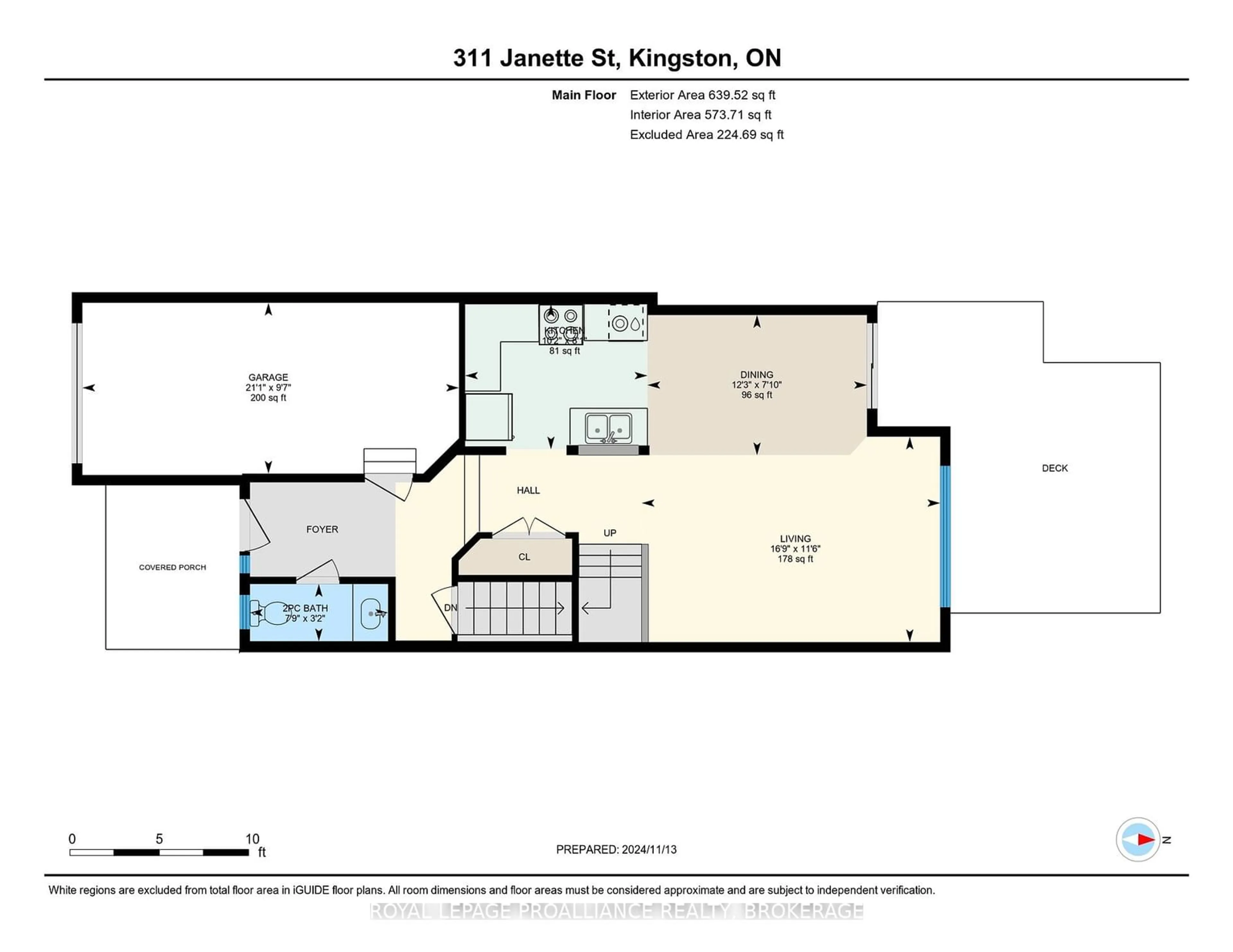 Floor plan for 311 Janette St, Kingston Ontario K7P 0K8