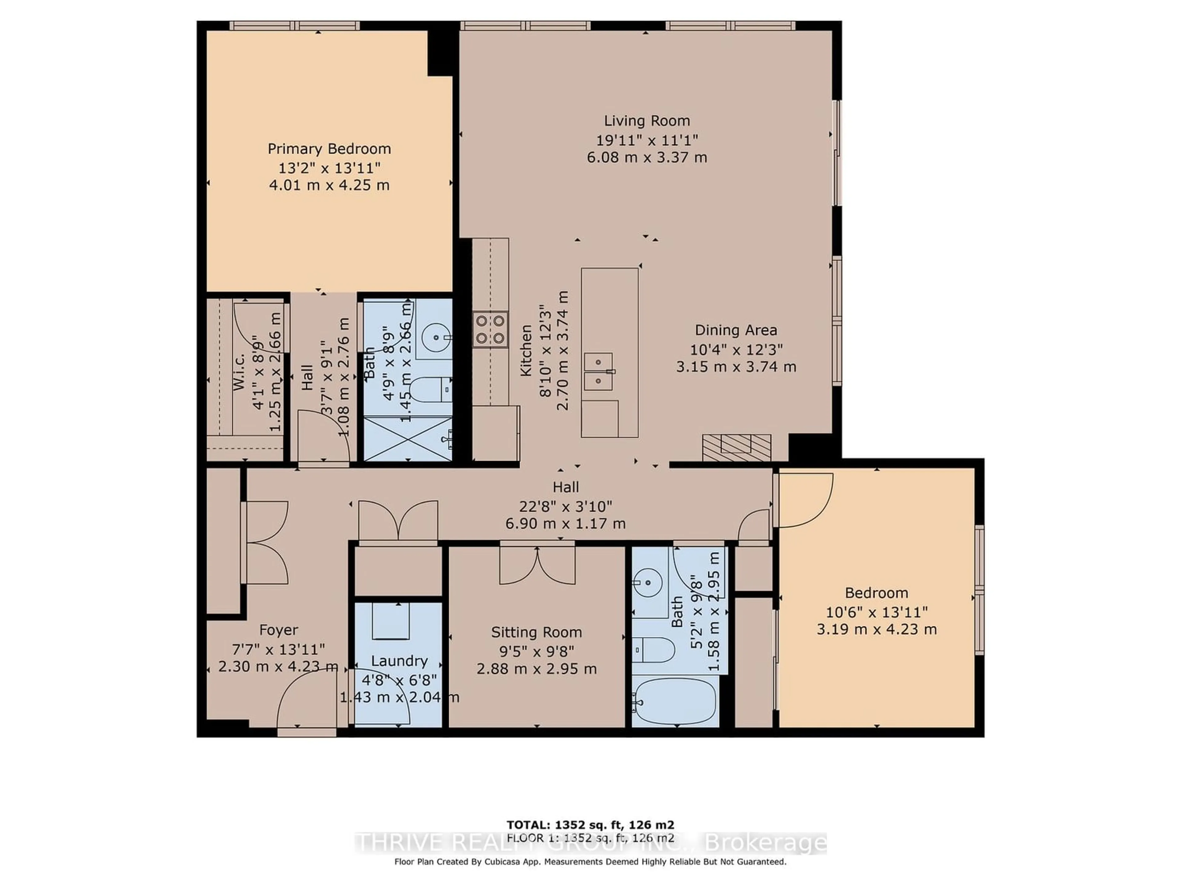 Floor plan for 330 Ridout St #904, London Ontario N6C 3Z3