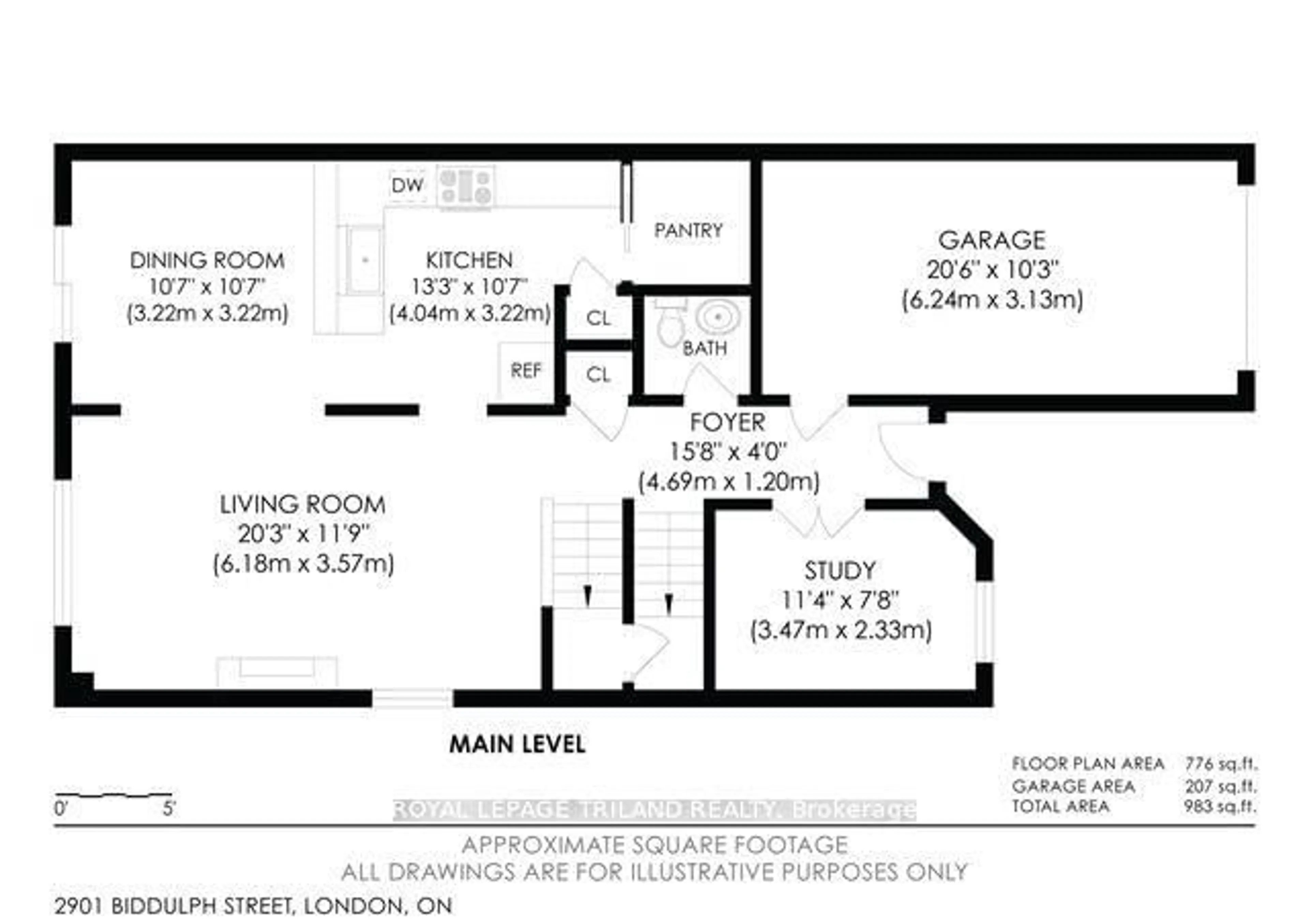 Floor plan for 2901 Biddulph St, London Ontario N6L 0A8