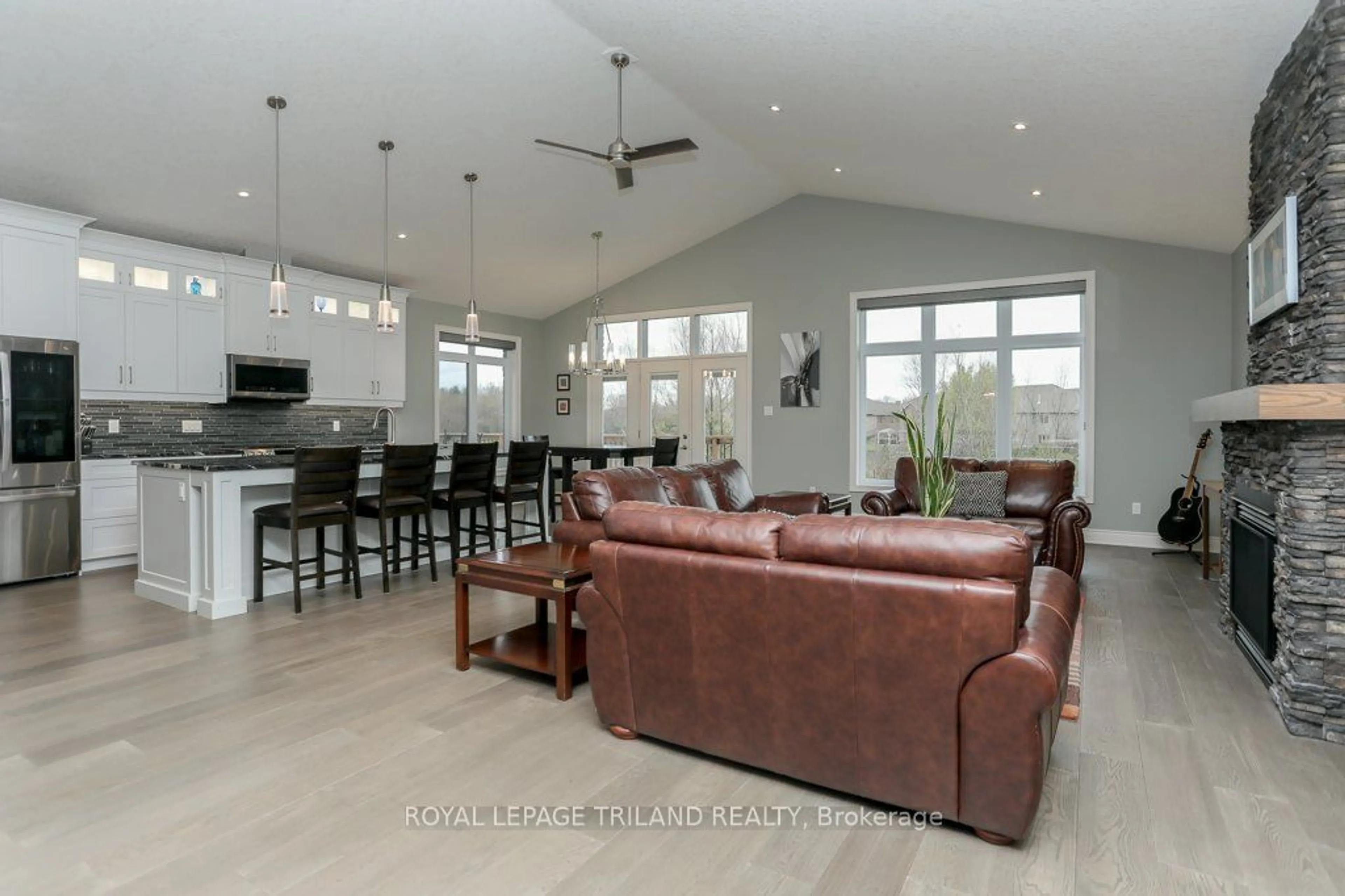 Open concept kitchen for 147 Robin Ridge Dr, Central Elgin Ontario N0L 1B0