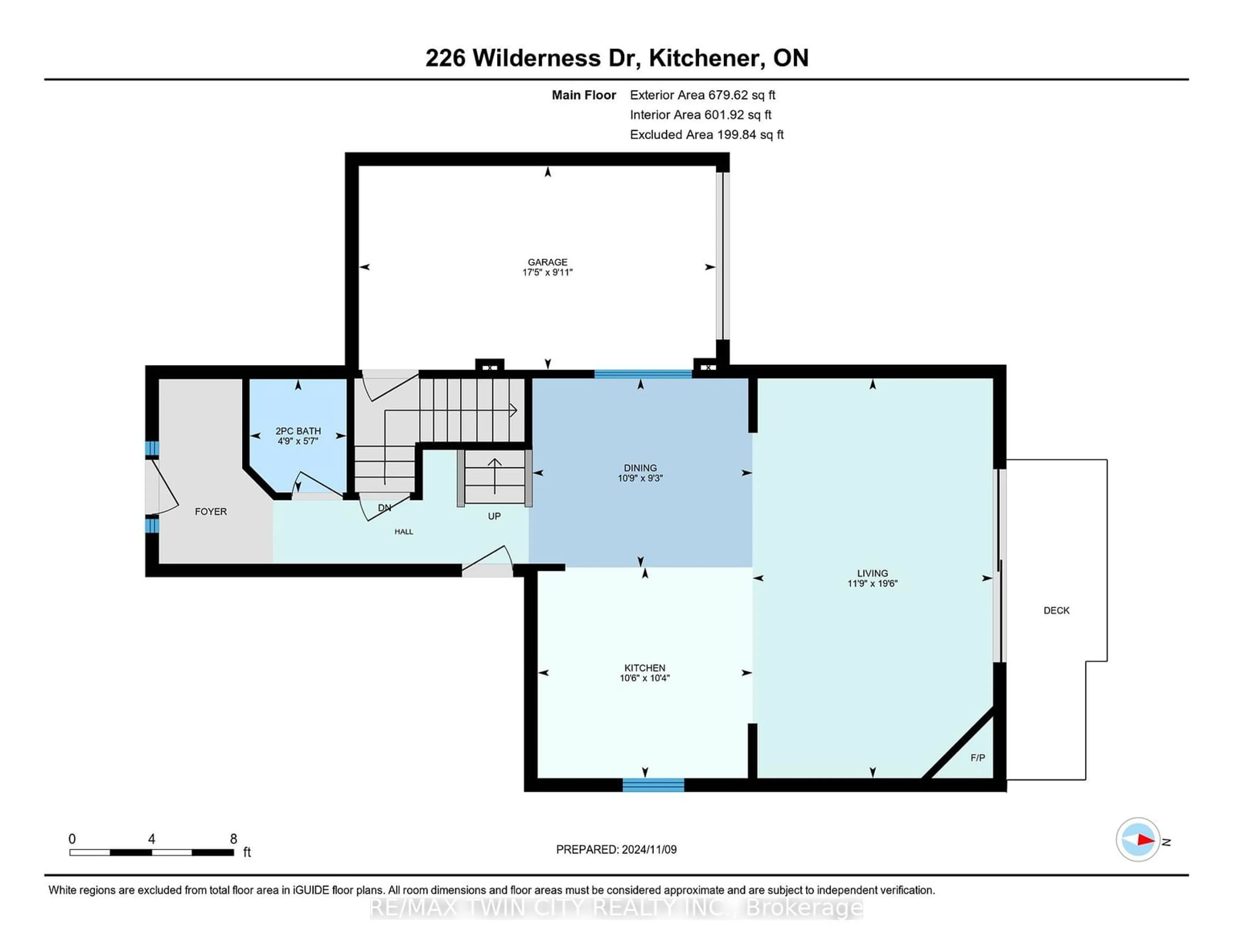 Floor plan for 226 Wilderness Dr, Kitchener Ontario N2E 3R6