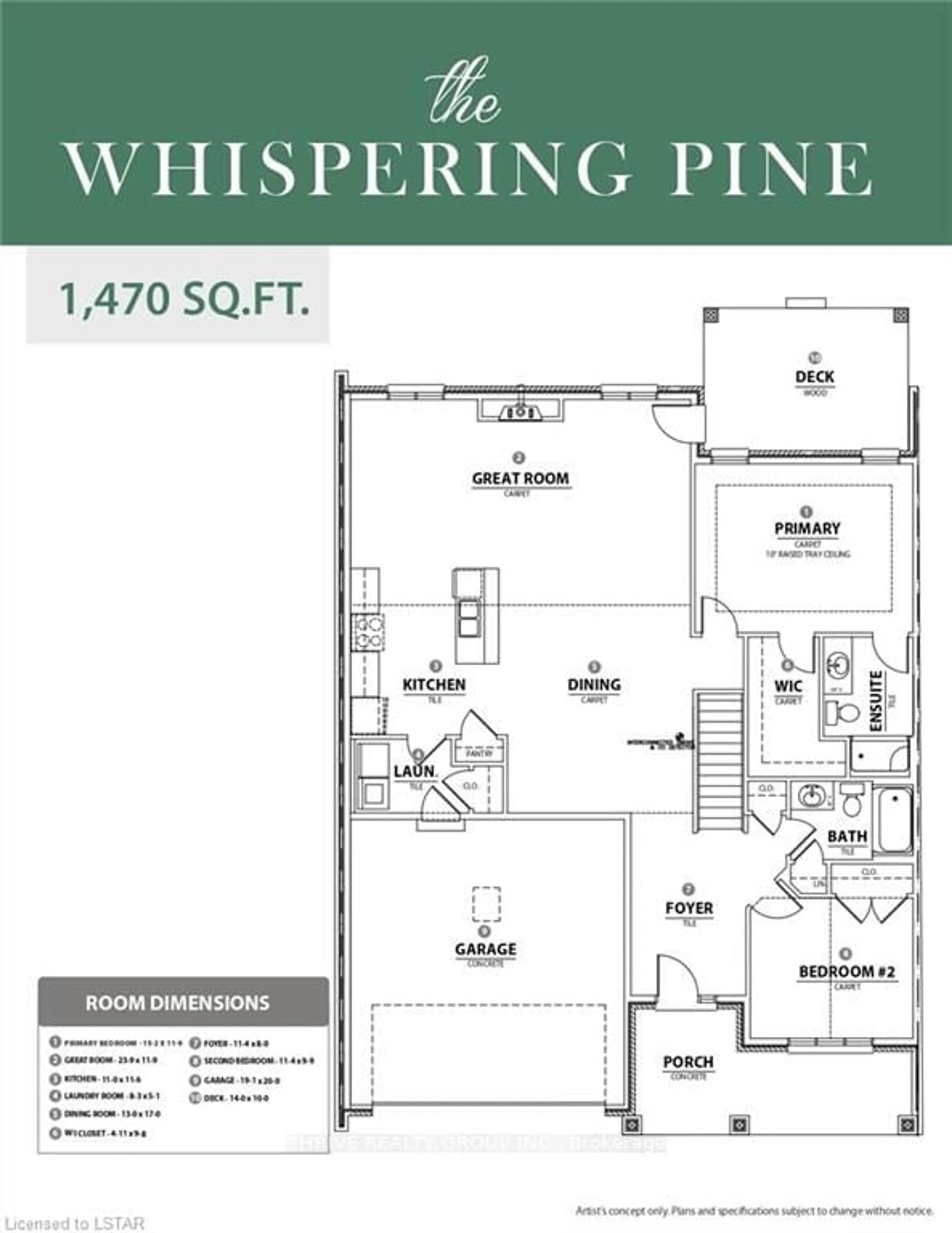 Floor plan for 1080 Upperpoint Ave #15, London Ontario N6K 4M9