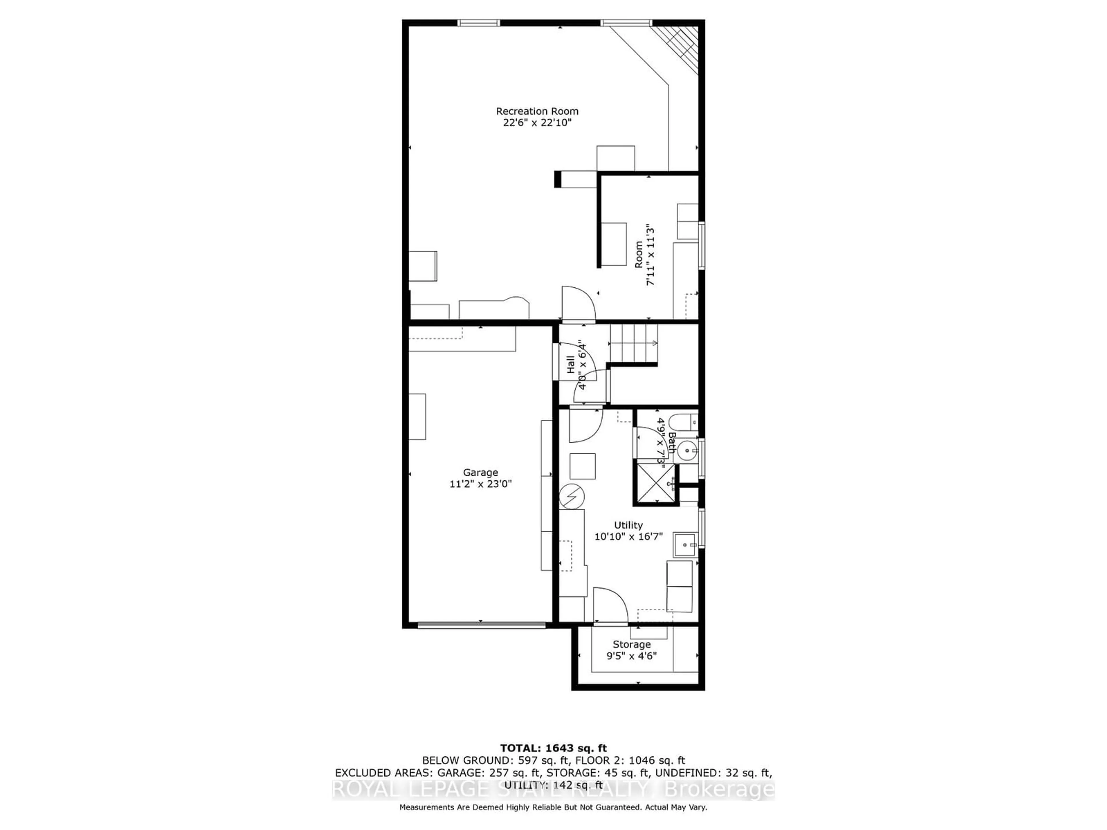 Floor plan for 65 1/2 Eastbury Dr, Hamilton Ontario L8E 2V8