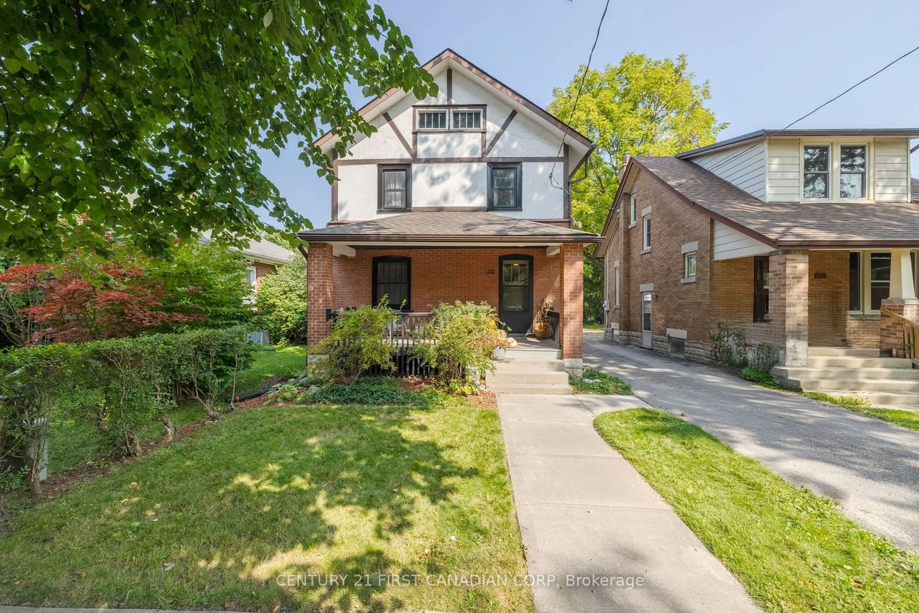 Frontside or backside of a home, the street view for 170 Langarth St, London Ontario N6C 1Z5