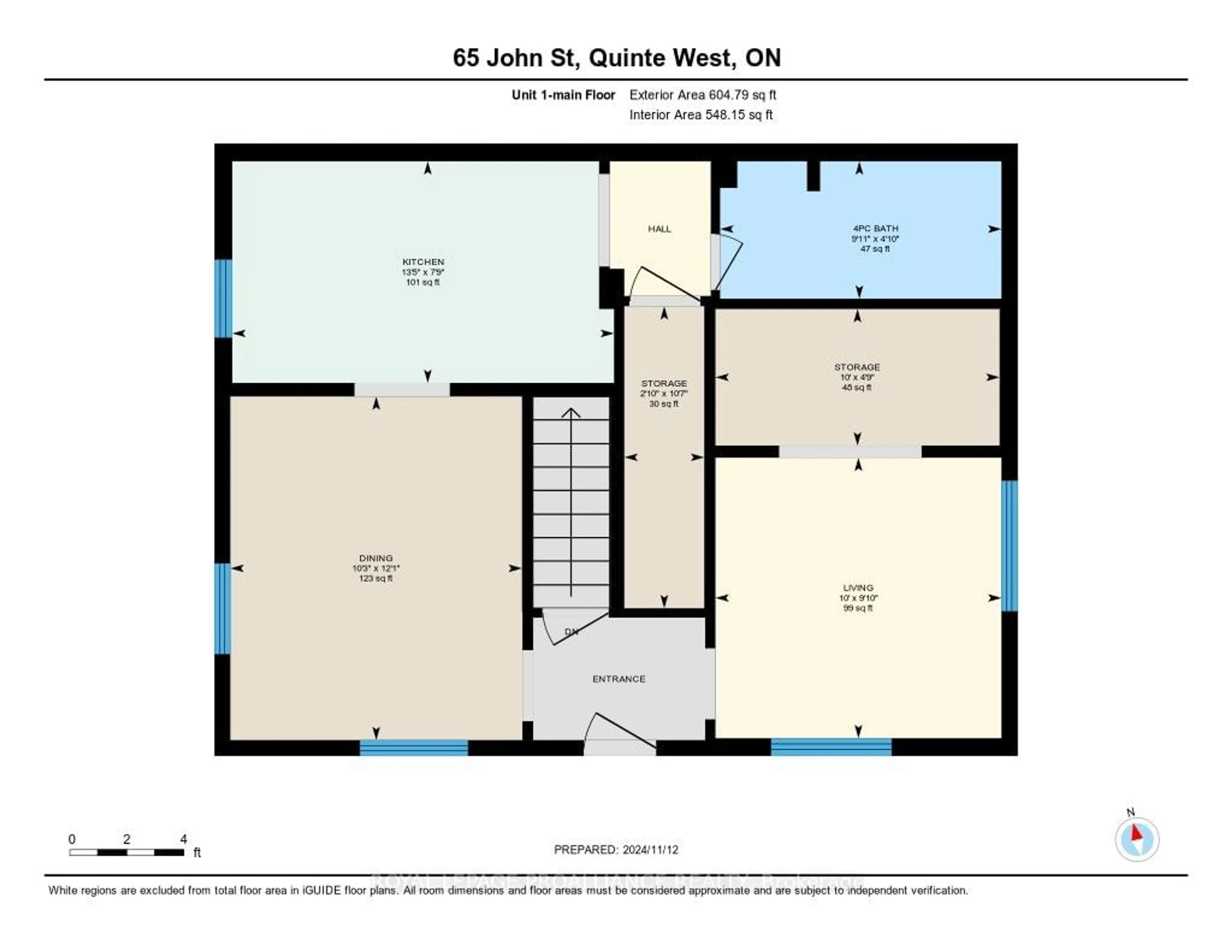 Floor plan for 65 John St, Quinte West Ontario K8V 1J8