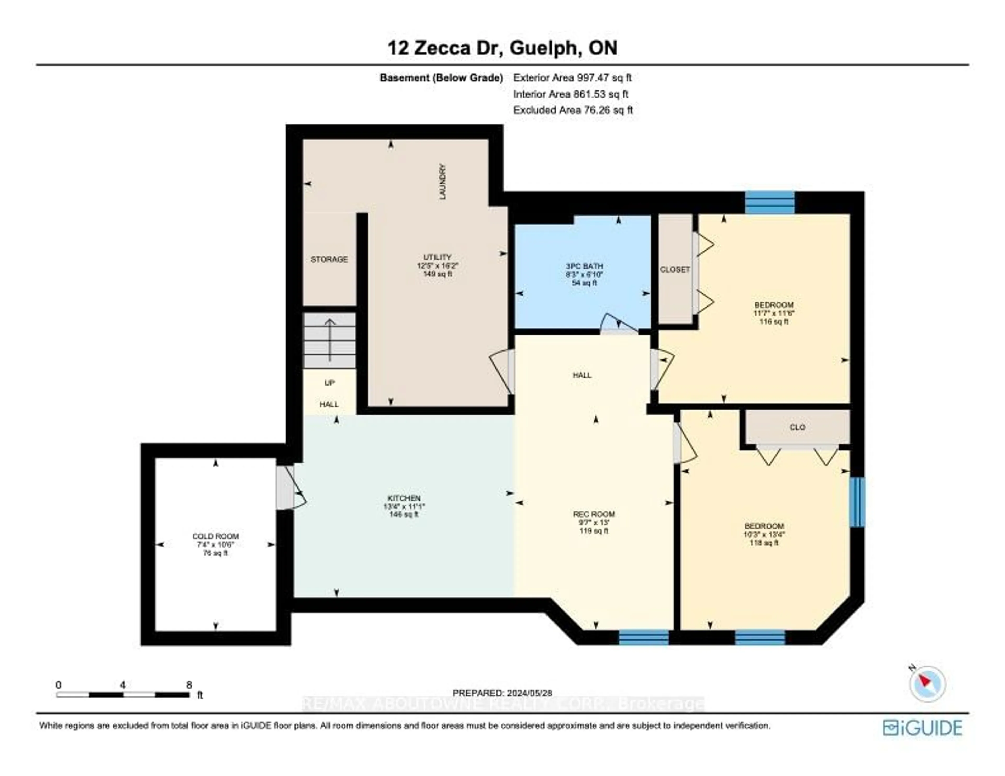 Floor plan for 12 ZECCA Dr, Guelph Ontario N1L 1T1