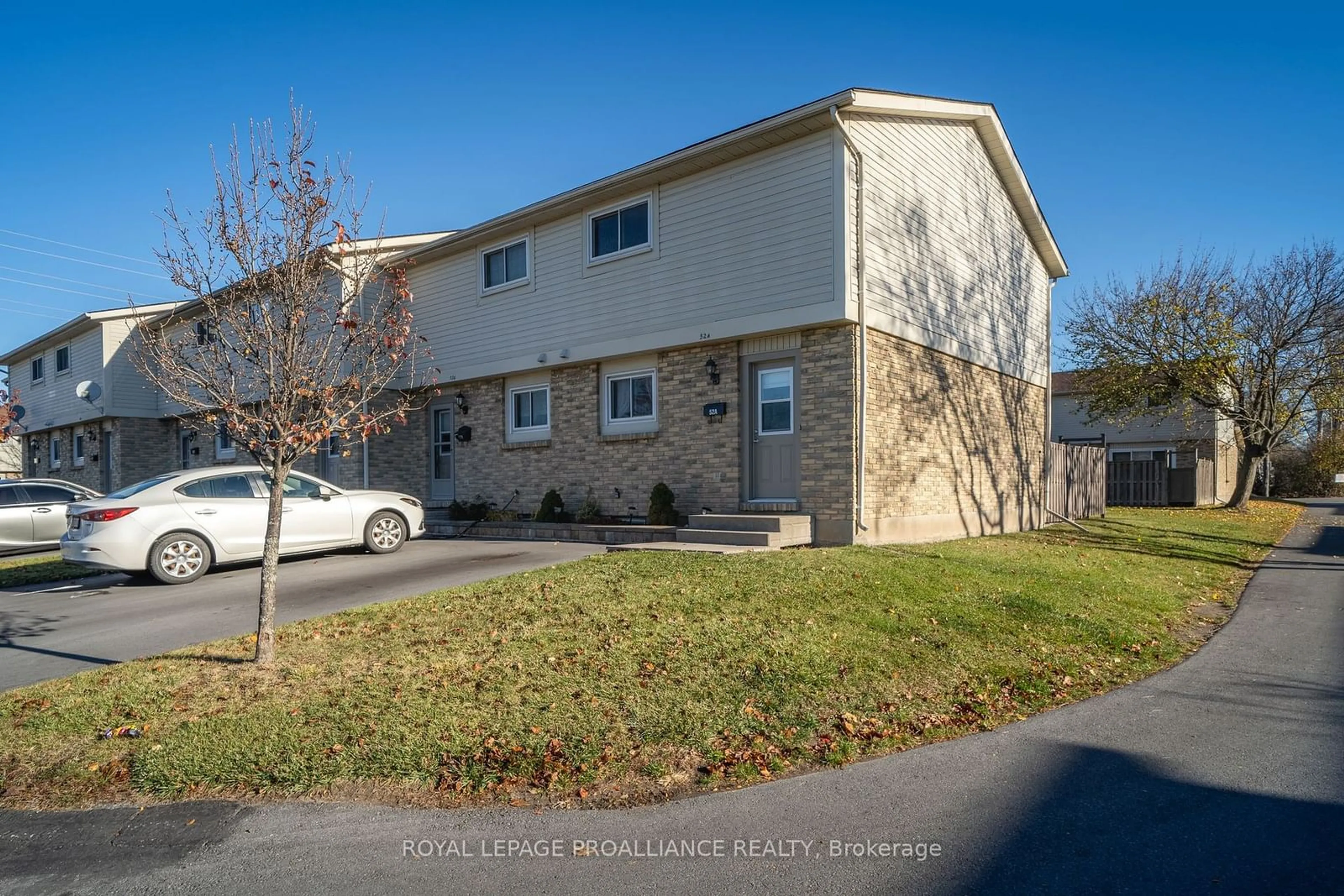 A pic from exterior of the house or condo, the street view for 52 A Cascade Blvd, Belleville Ontario K8P 4W1