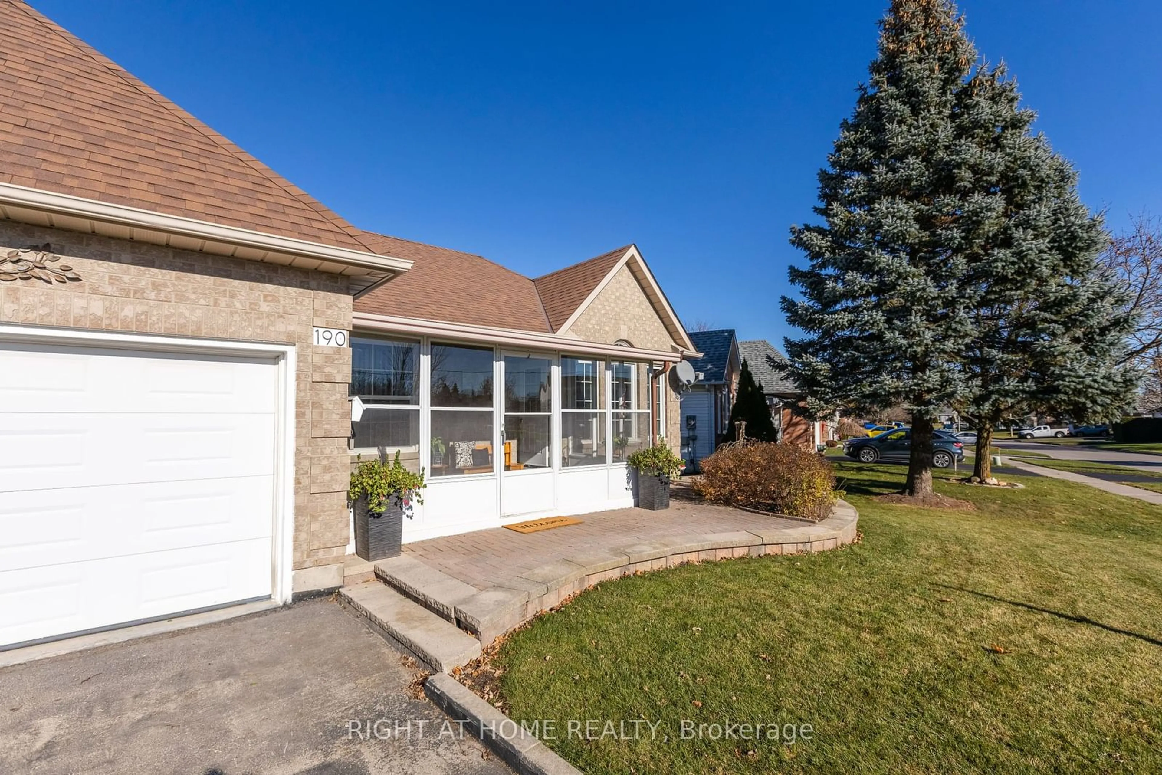 A pic from exterior of the house or condo, the fenced backyard for 190 Elgin St, Kawartha Lakes Ontario K9V 6B2