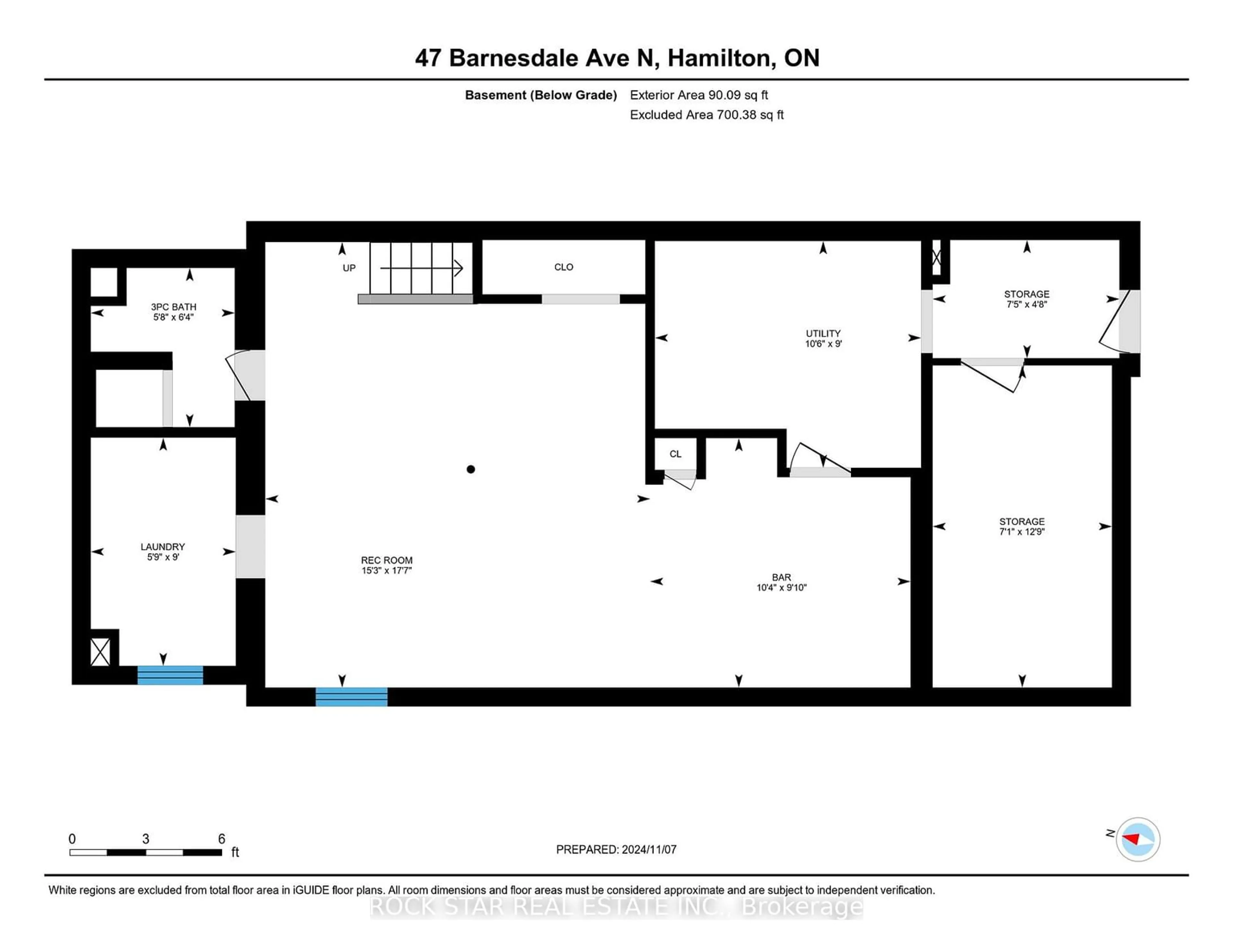 Floor plan for 47 Barnesdale Ave, Hamilton Ontario L8L 6R7