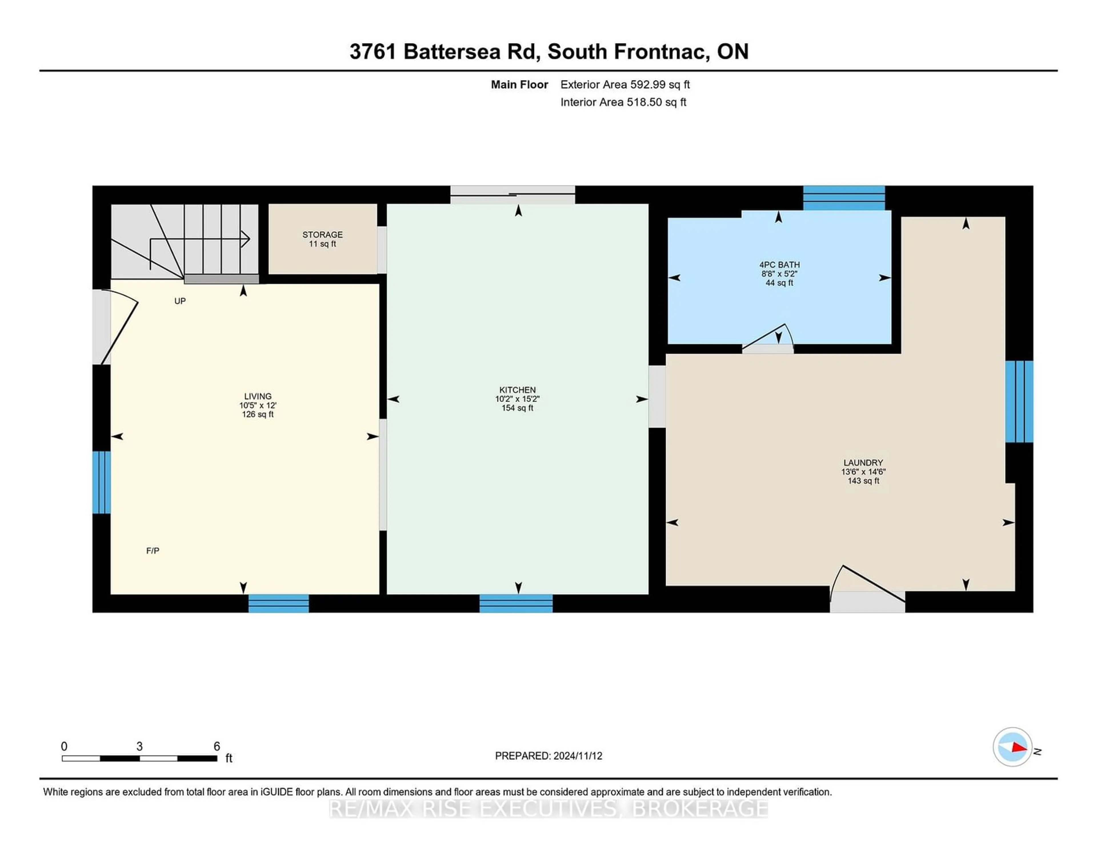 Floor plan for 3761 Battersea Rd, South Frontenac Ontario K0H 1X0