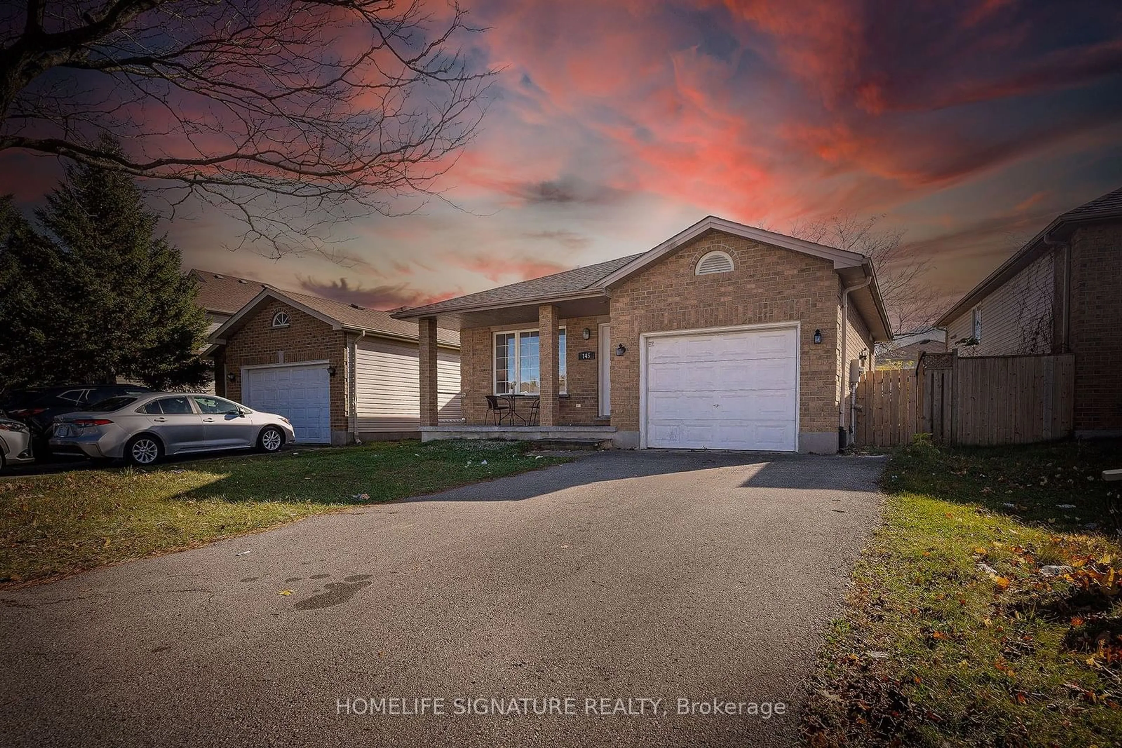 Frontside or backside of a home, the street view for 145 Thurman Circ, London Ontario N5V 4Z2