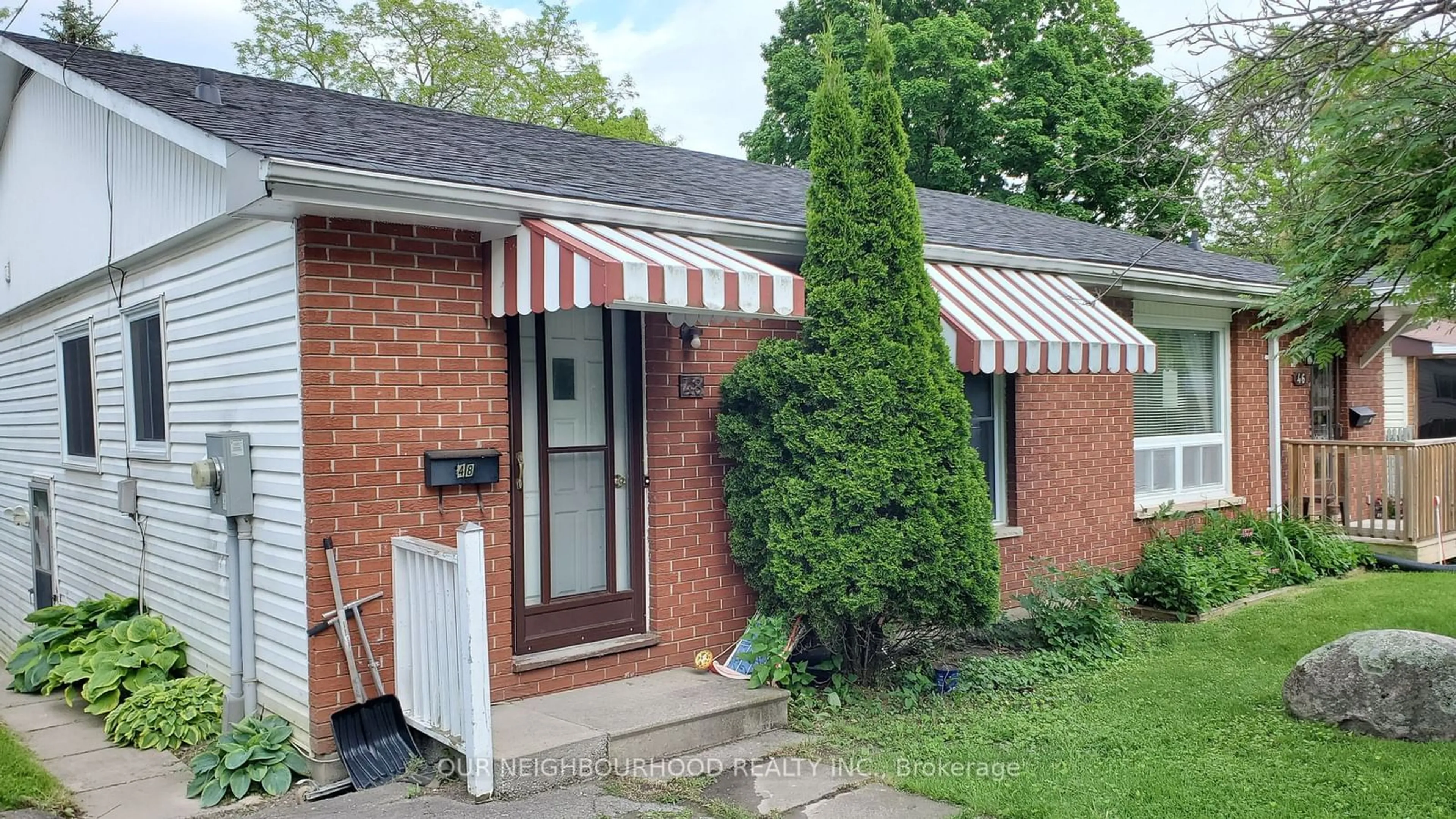 Home with brick exterior material for 48 Alexander Ave, Peterborough Ontario K9J 6B4