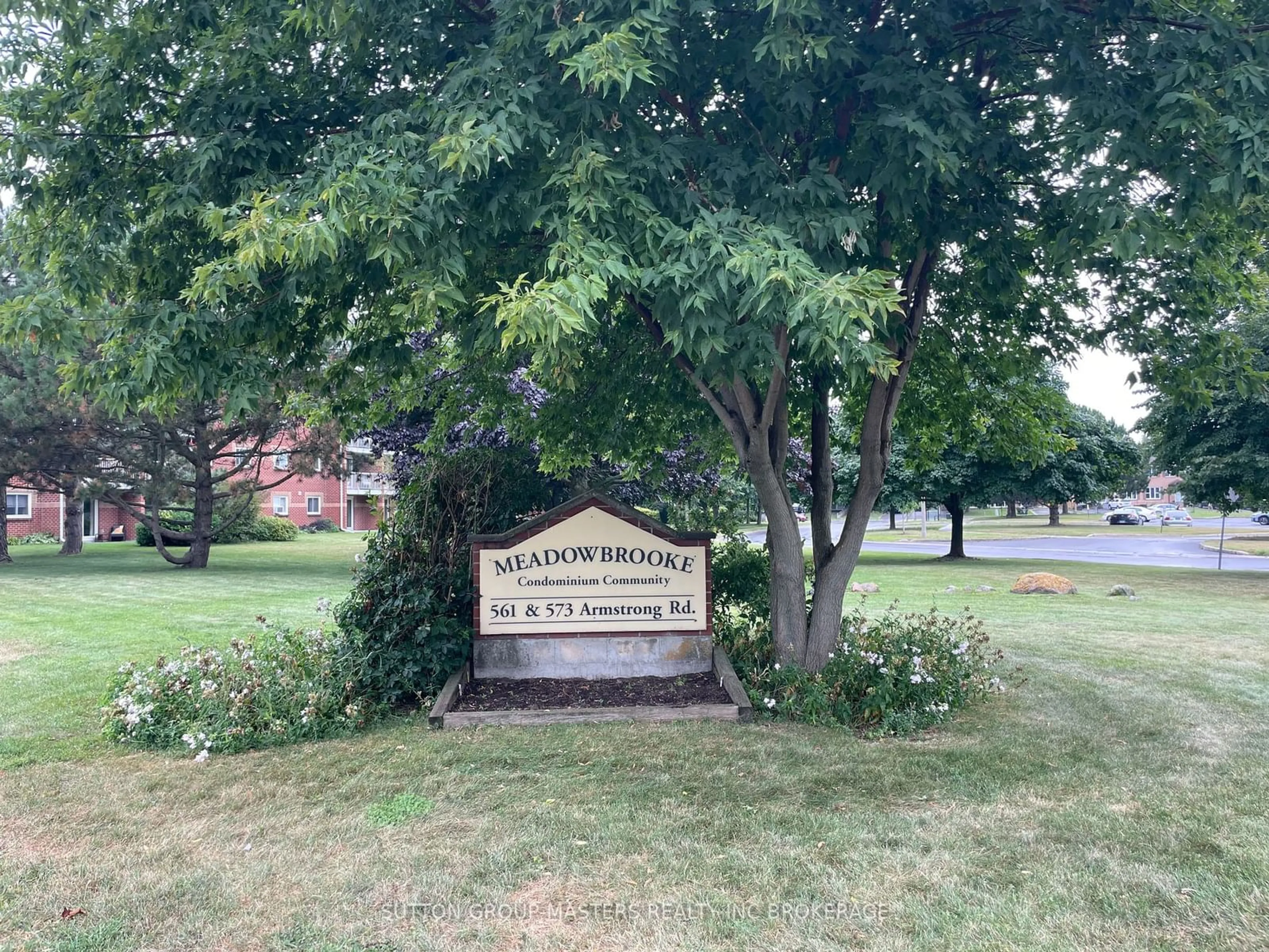 A pic from exterior of the house or condo, the street view for 573 ARMSTRONG Rd #110, Kingston Ontario K7M 8J8