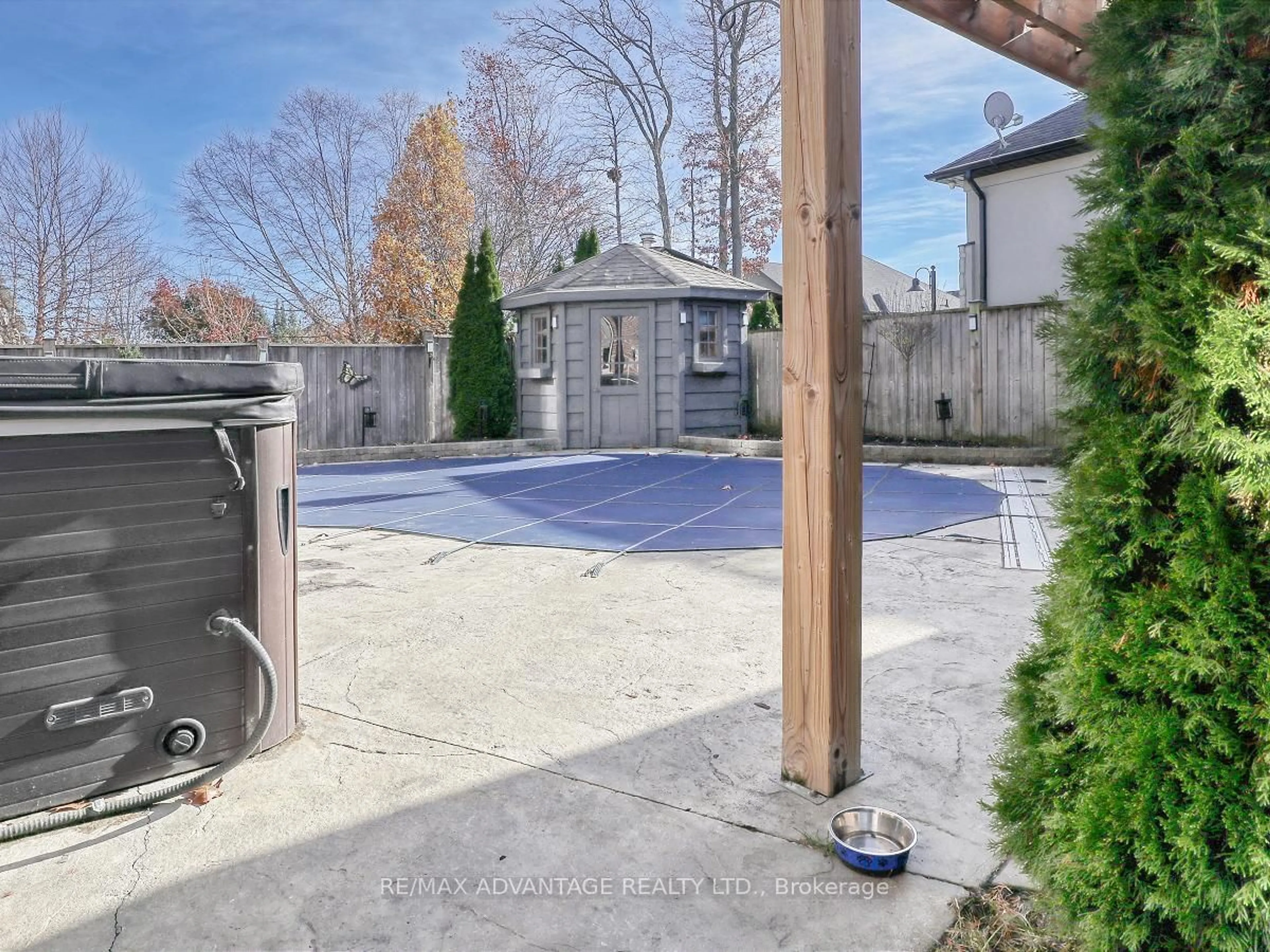 Patio, the fenced backyard for 2291 Lilac Ave, London Ontario N6K 5E1