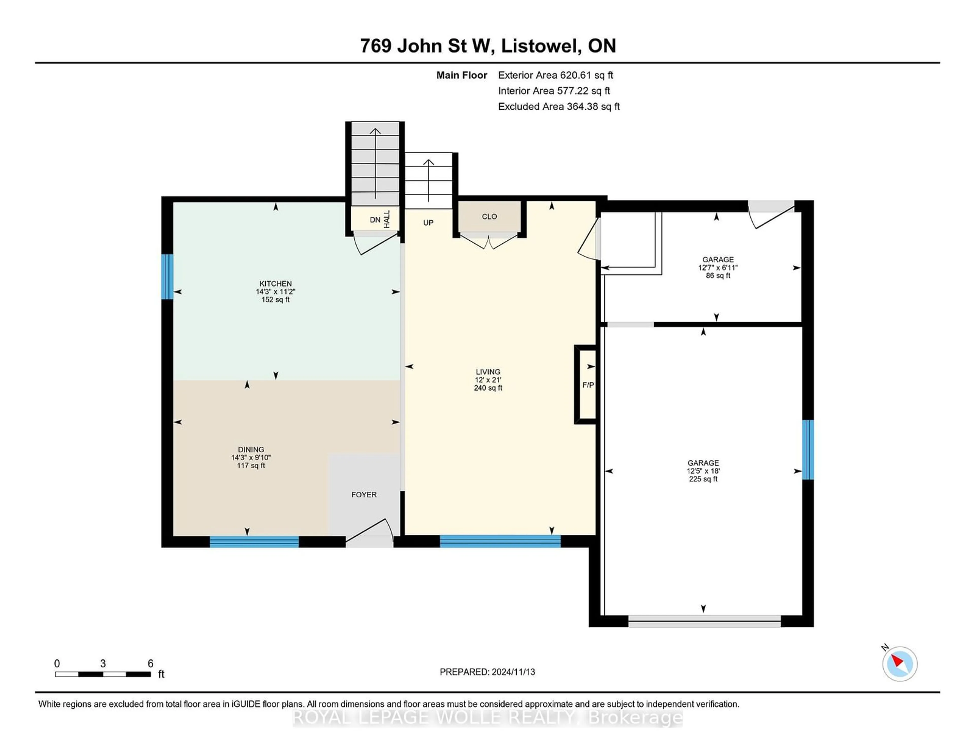 Floor plan for 769 John St, North Perth Ontario N4W 1B6