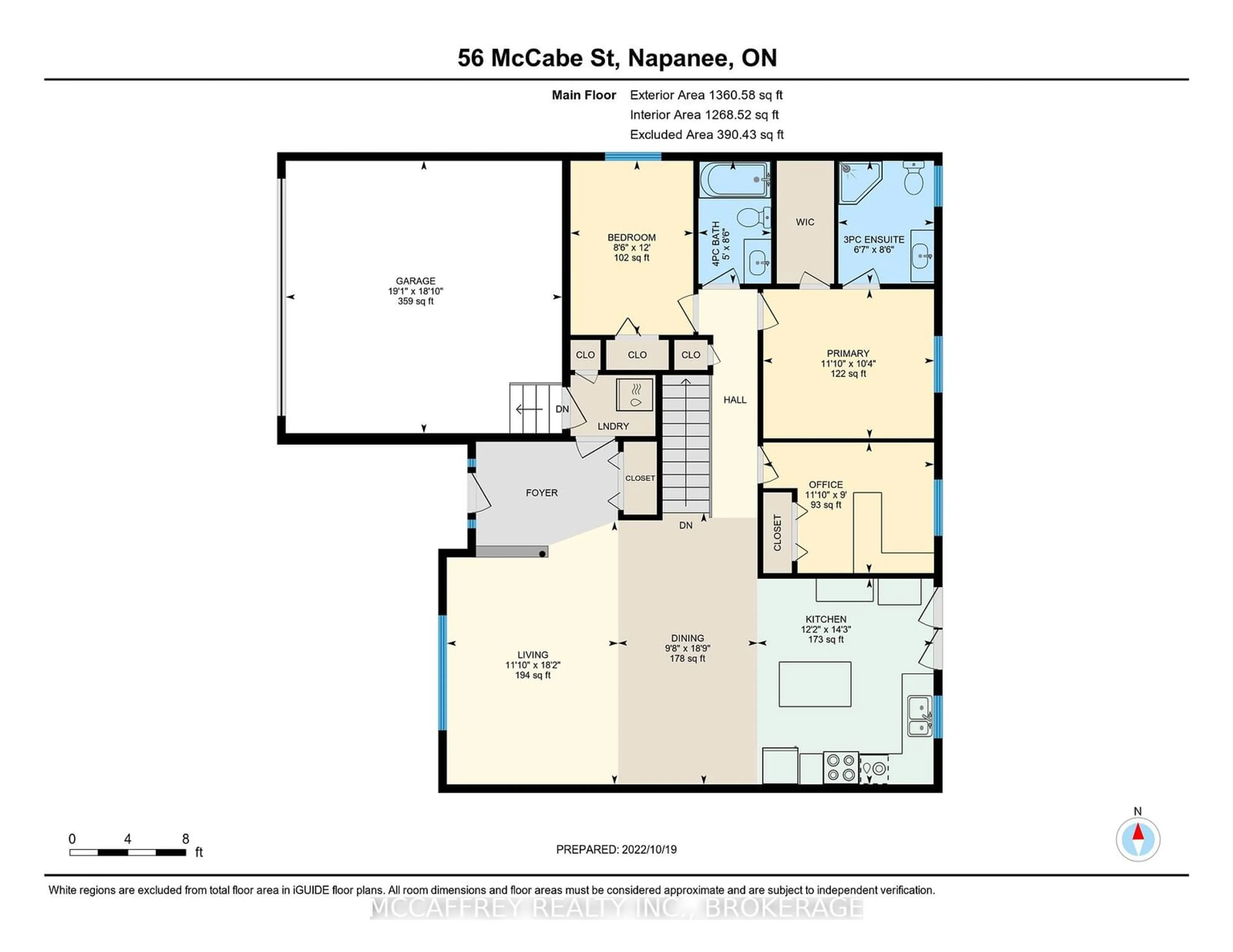 Floor plan for 56 McCabe St, Greater Napanee Ontario K7R 3P6