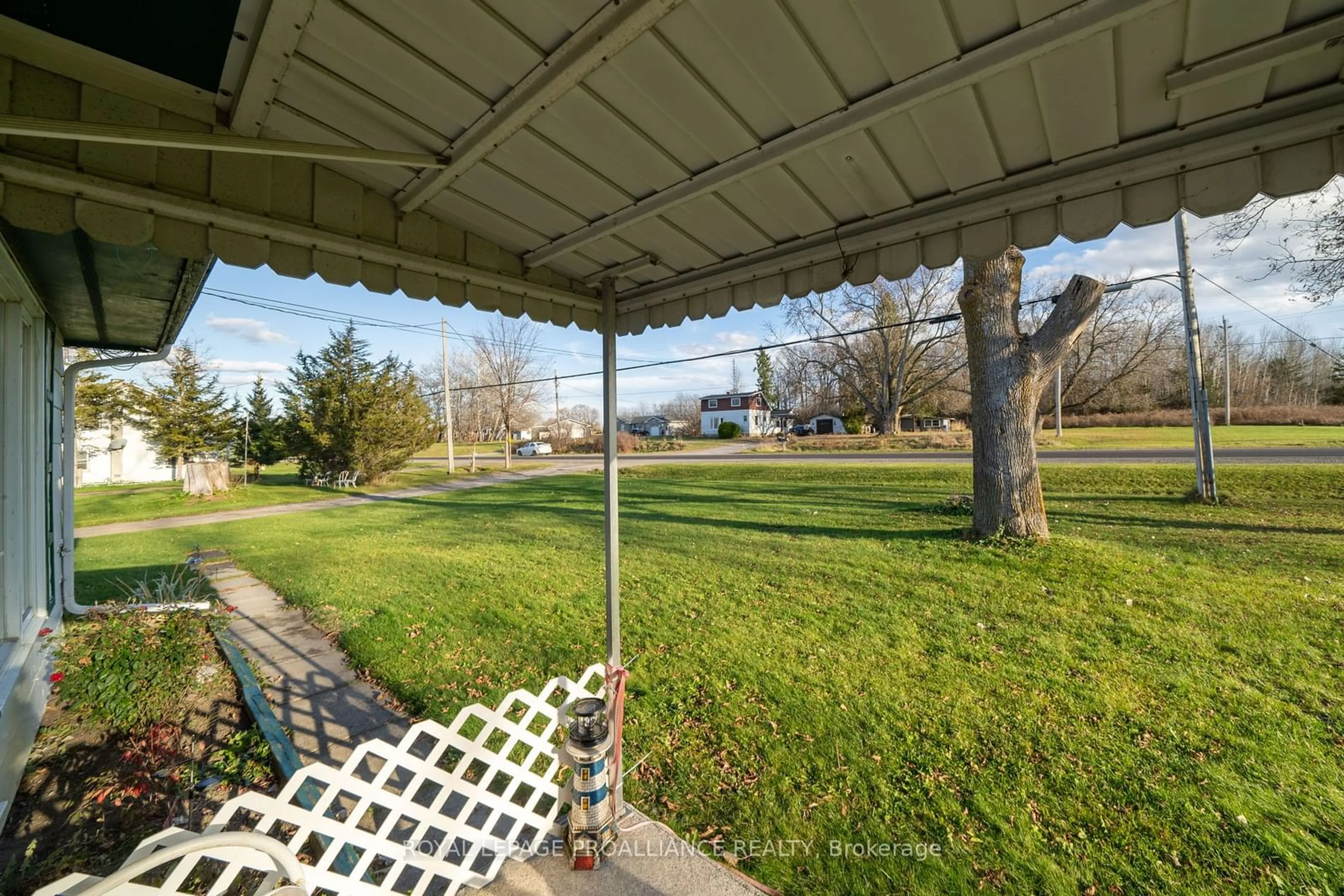 Patio, the fenced backyard for 6089 Old Highway 2, Tyendinaga Ontario K0K 3A0