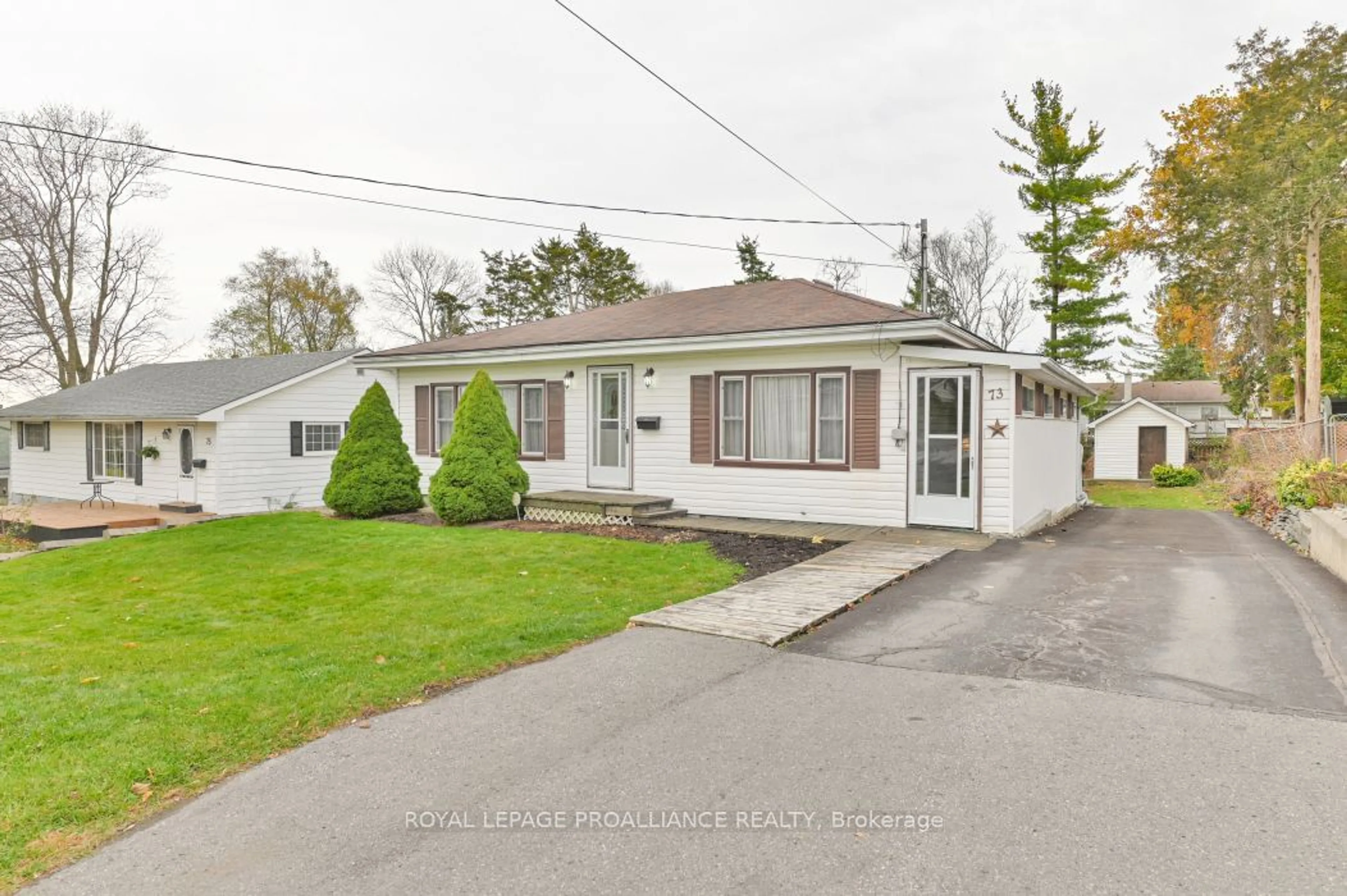 Frontside or backside of a home, cottage for 73 North Park Gdns, Belleville Ontario K8P 2M4