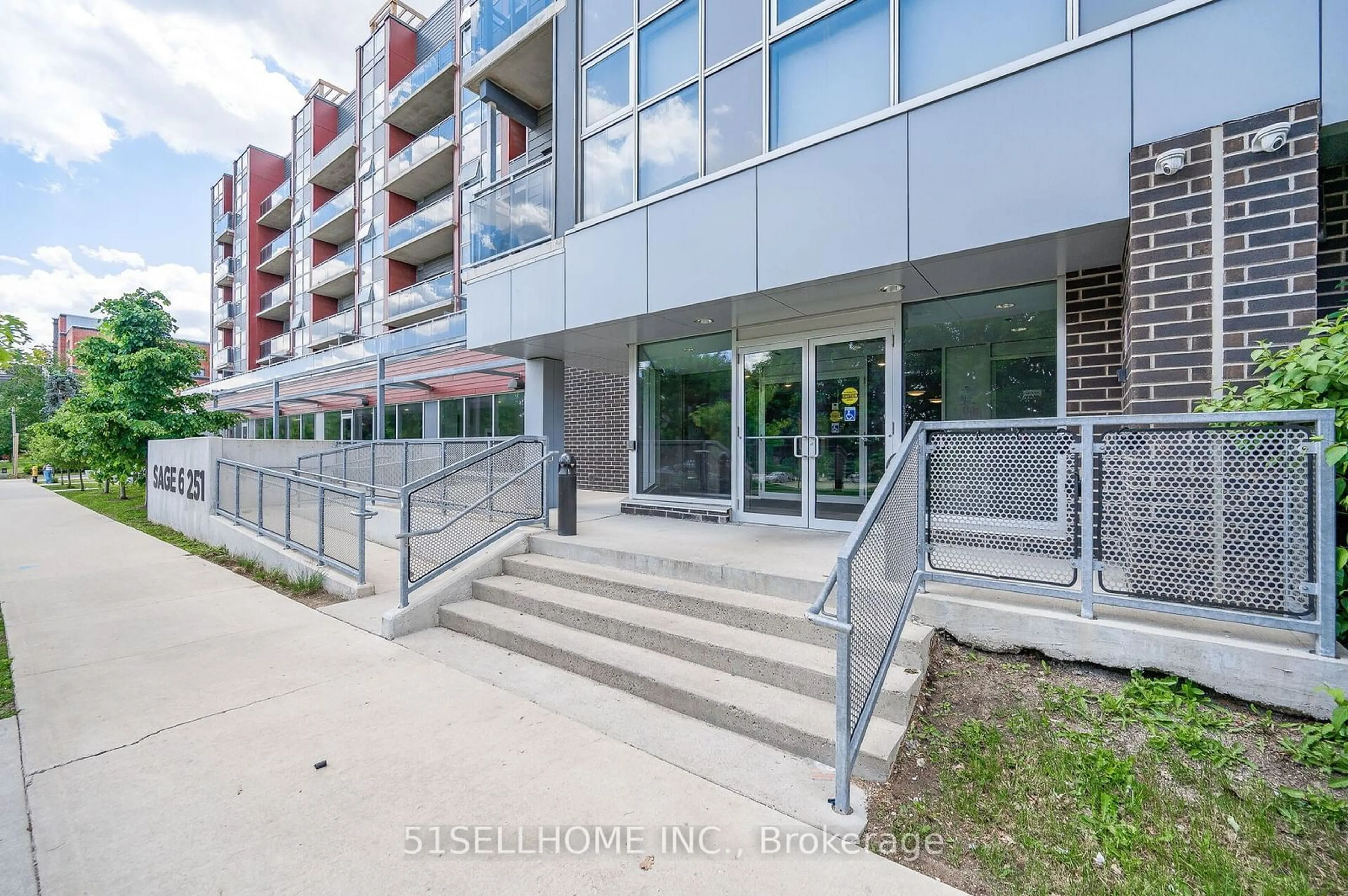 A pic from exterior of the house or condo, the front or back of building for 251 Hemlock St #707, Waterloo Ontario N2L 3R4