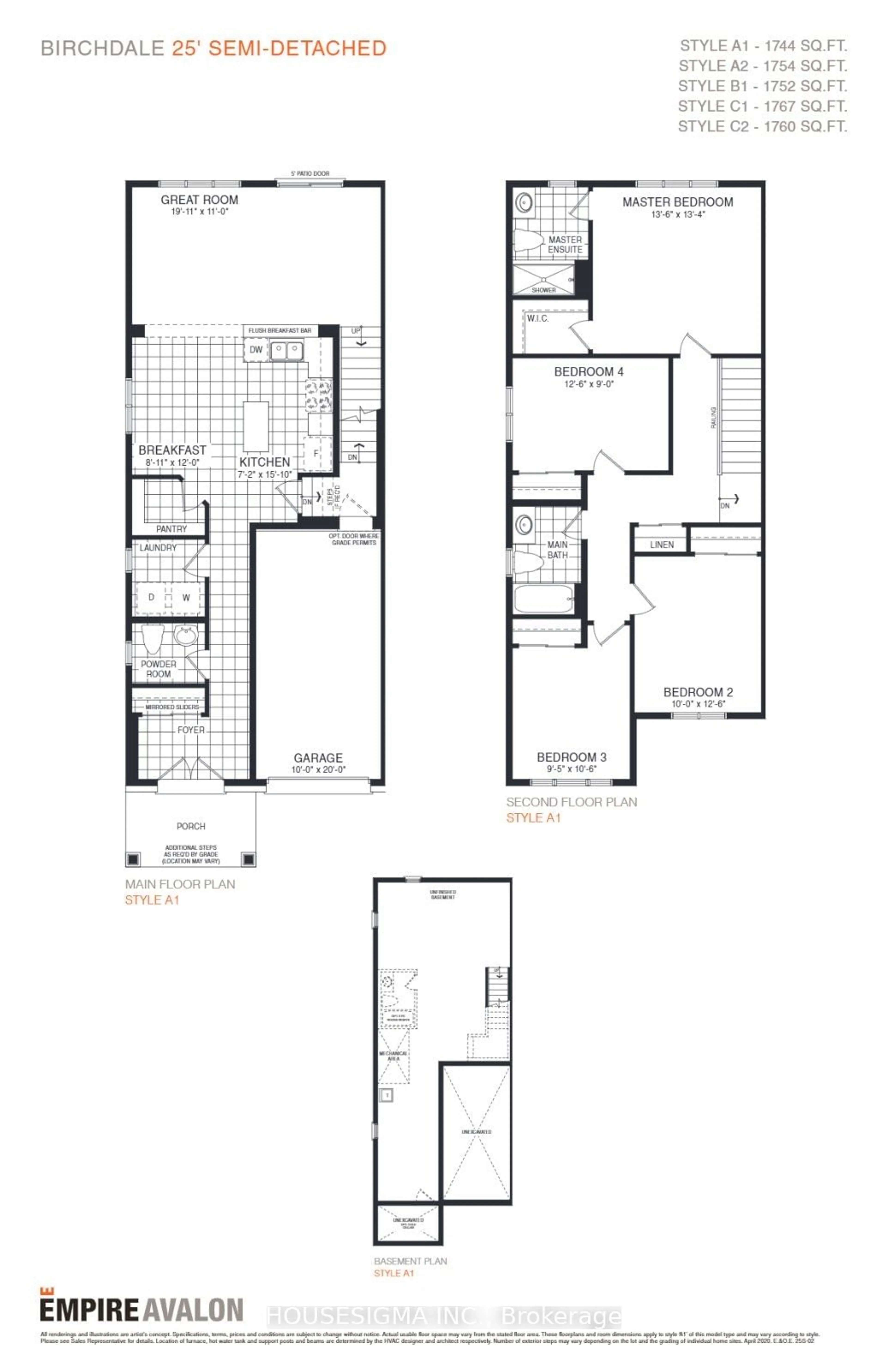 Floor plan for 148 Whithorn Cres, Haldimand Ontario N3W 0G4