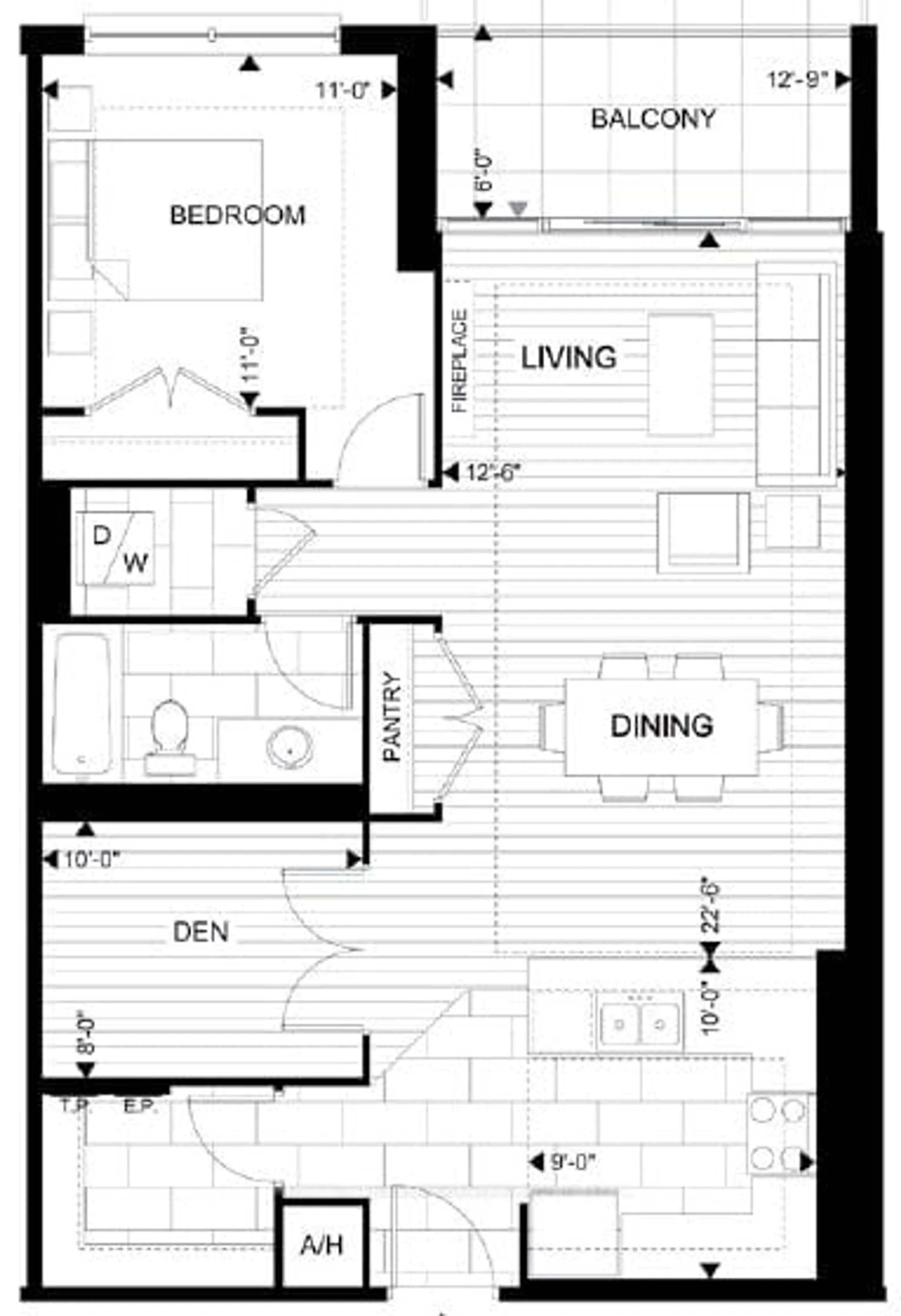 Floor plan for 1878 Gordon St #905, Guelph Ontario N1L 0P4