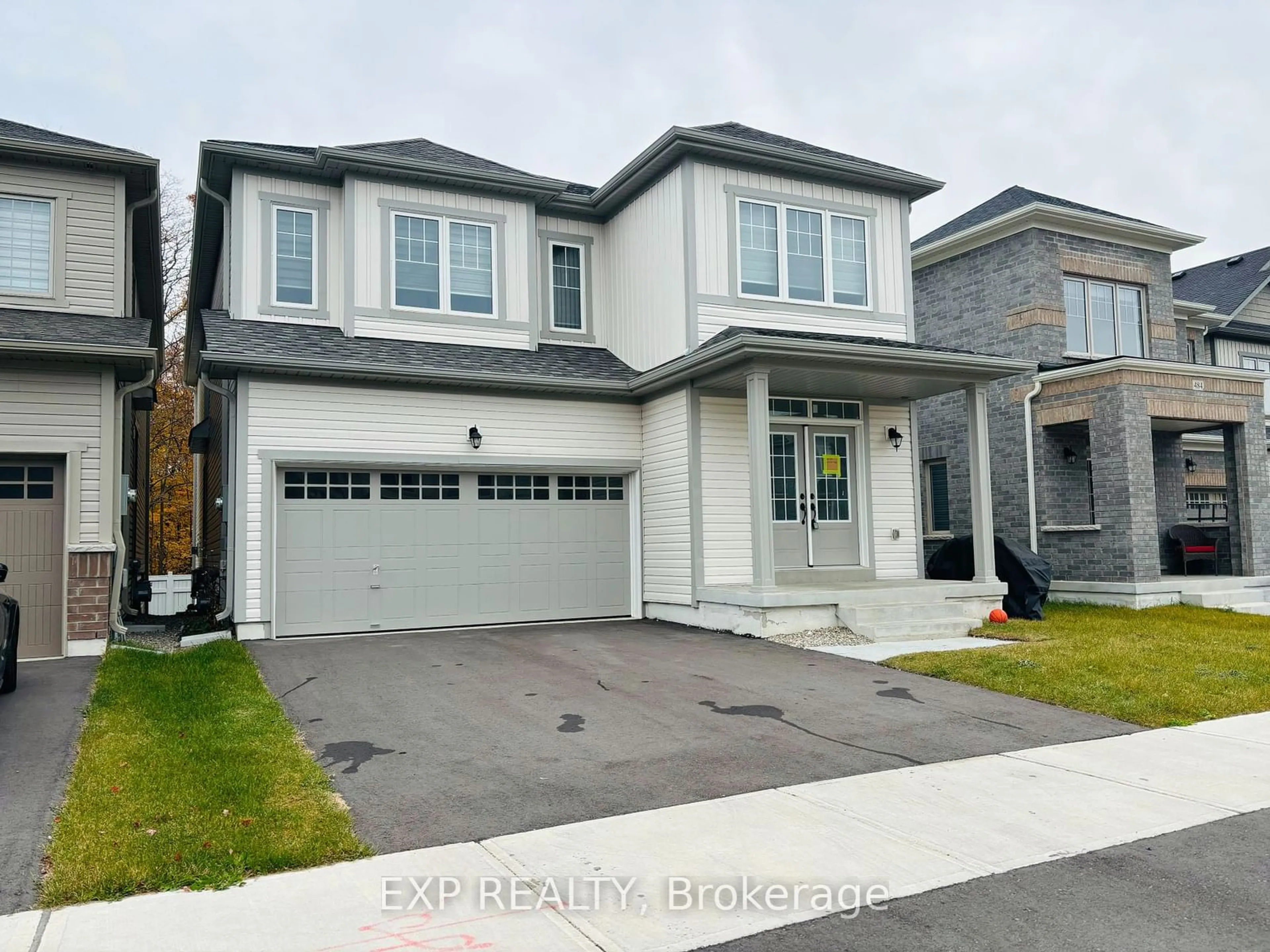 Frontside or backside of a home, the street view for 488 Black Cherry Cres, Shelburne Ontario L9V 3Y7