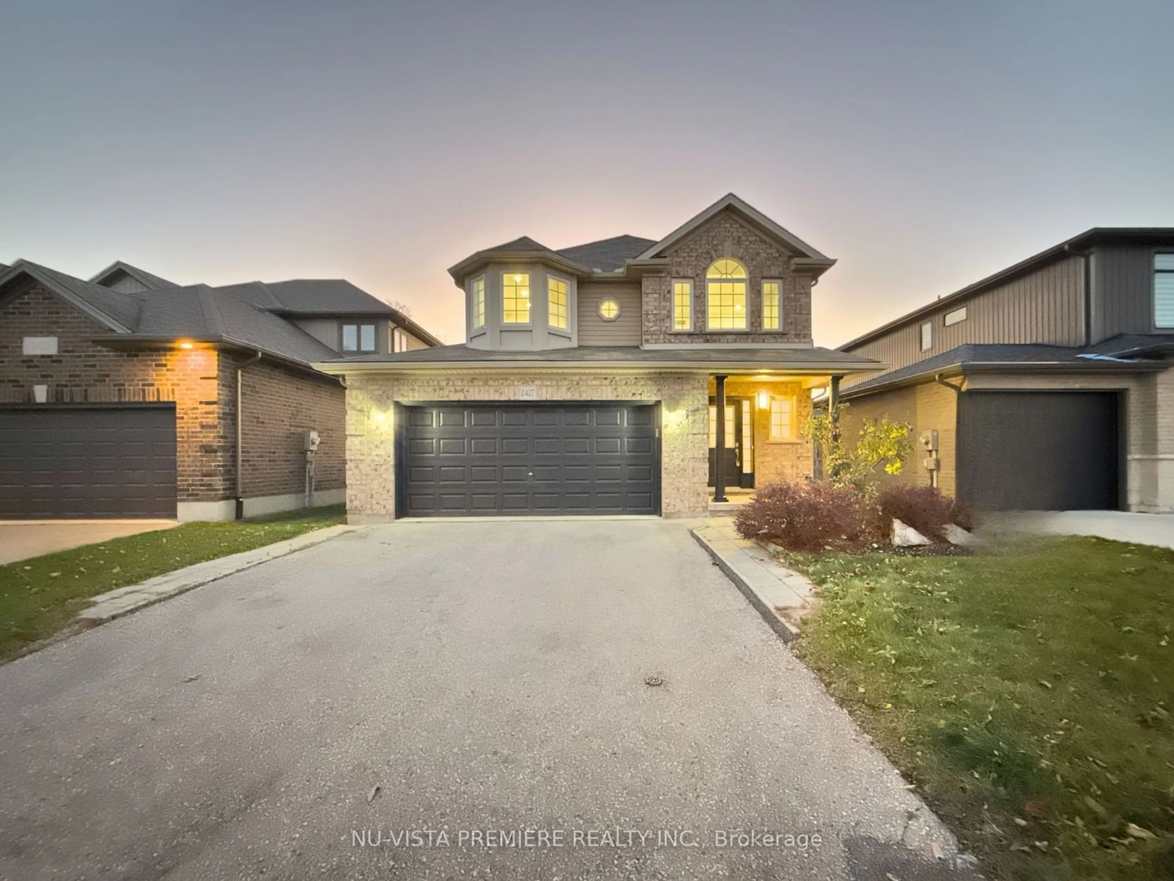 Frontside or backside of a home, the street view for 2427 Yellowbirch Crt, London Ontario N6G 0L2