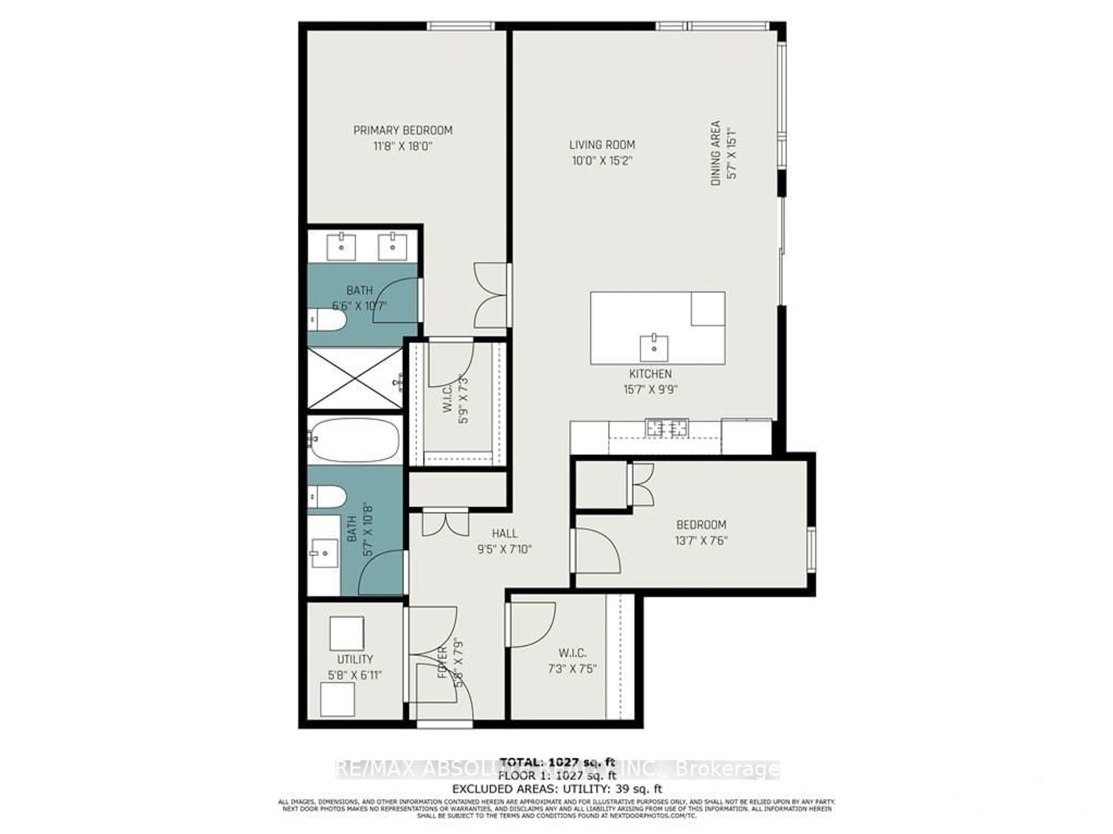 Floor plan for 100 CORTILE #301, Blossom Park - Airport and Area Ontario K1V 2N8