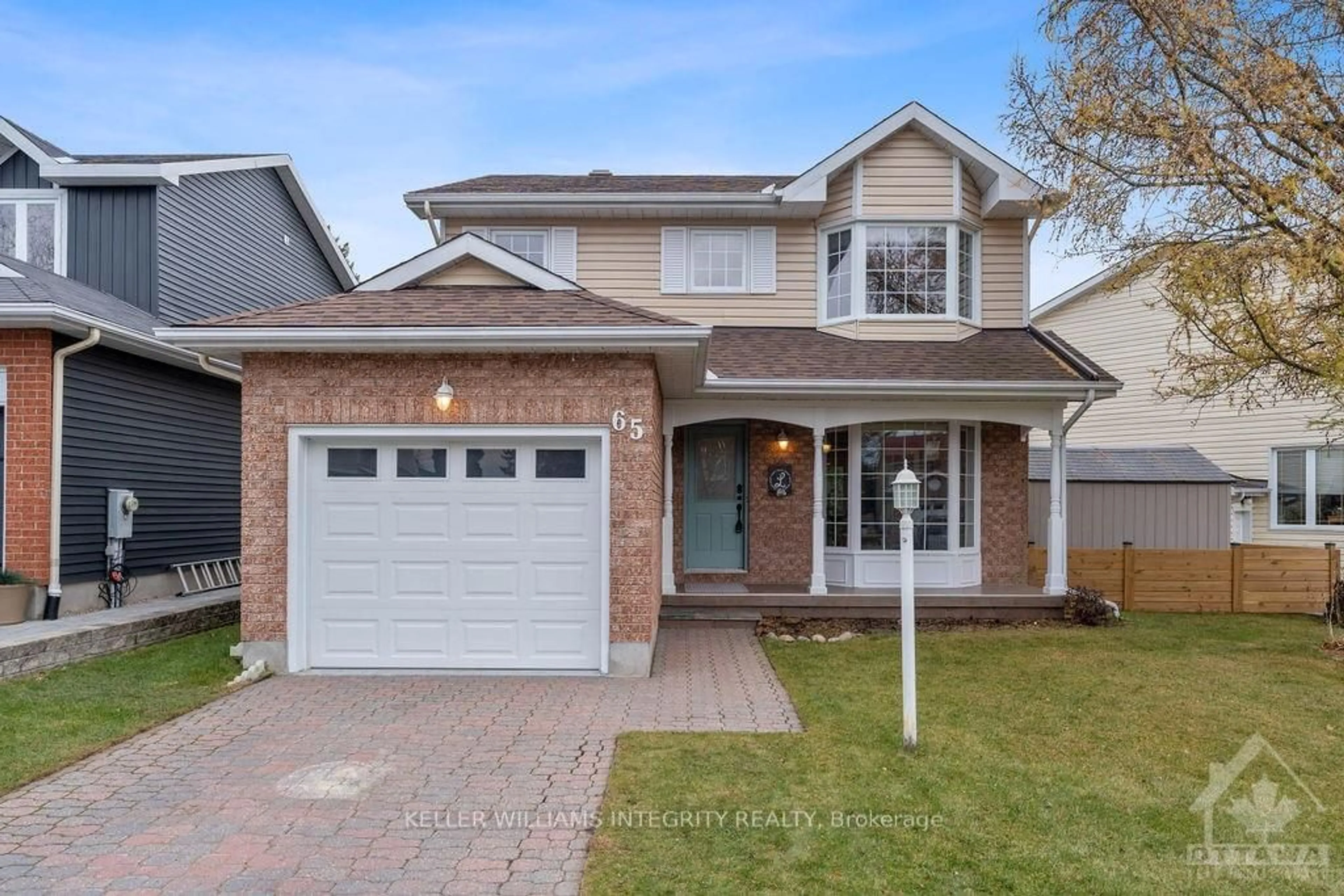 Home with brick exterior material for 65 HAWLEY Cres, Kanata Ontario K2M 1T6