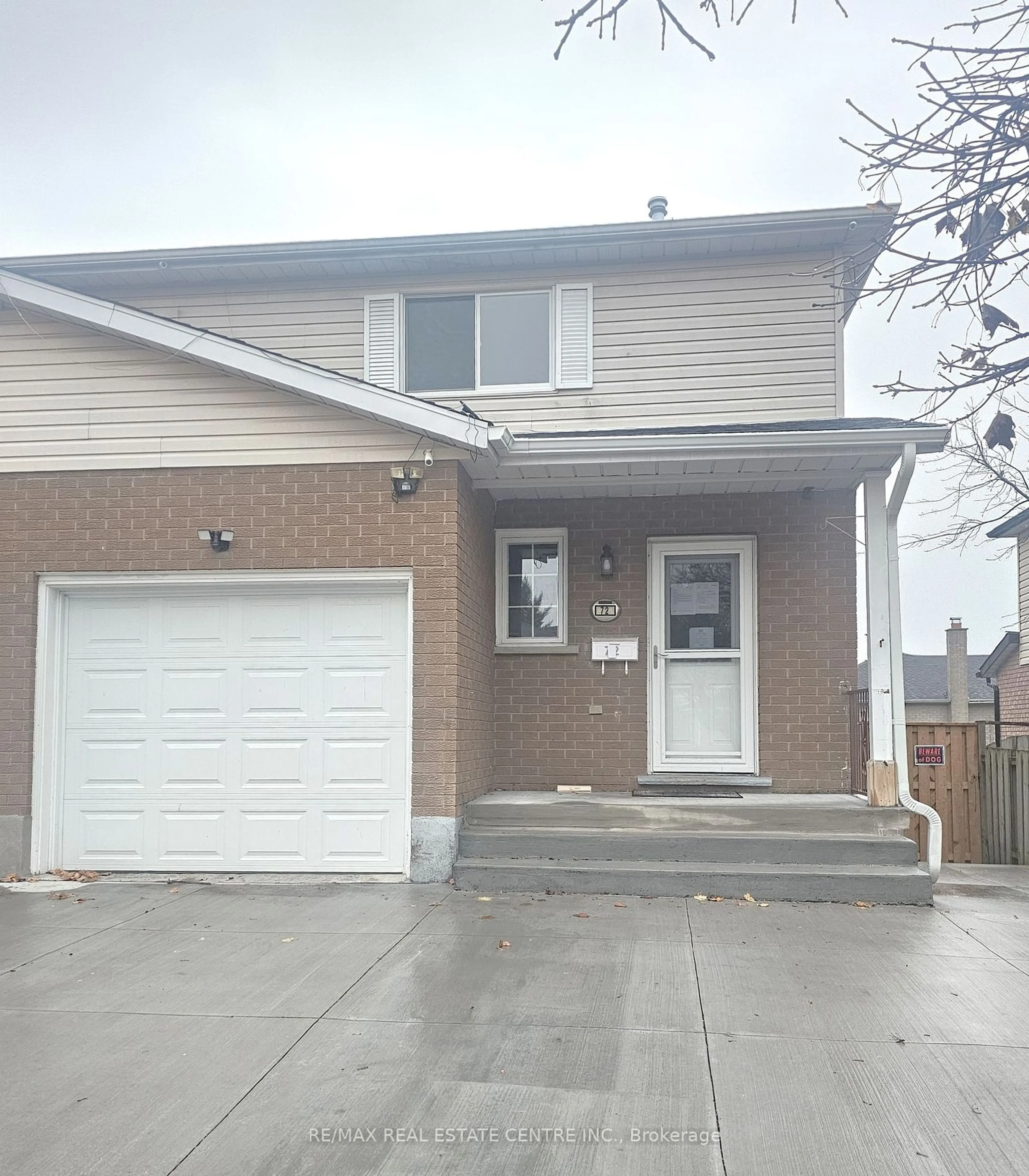 Frontside or backside of a home, the street view for 72 Nutcracker St, Cambridge Ontario N1T 1M1