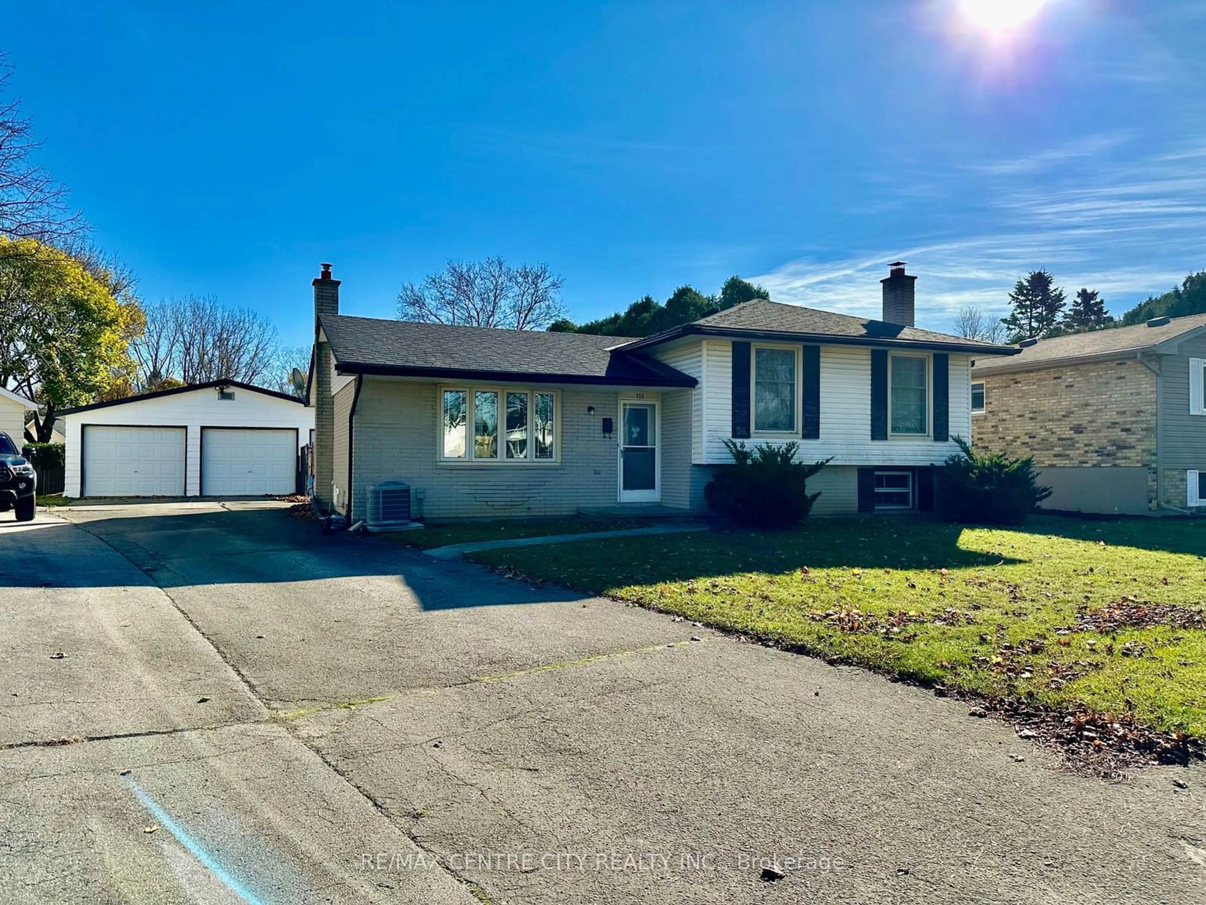 Frontside or backside of a home, the street view for 155 Meridene Cres, London Ontario N5X 1G3