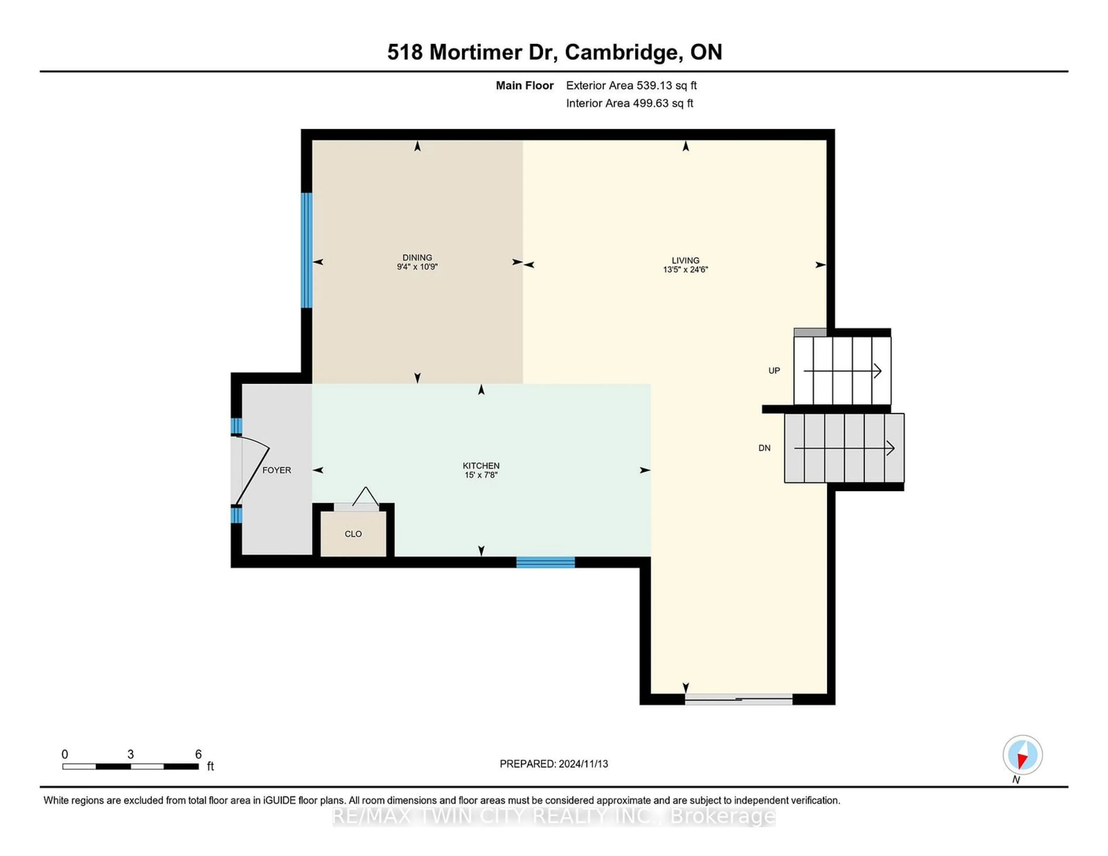 Floor plan for 518 Mortimer Dr, Cambridge Ontario N3H 5M5