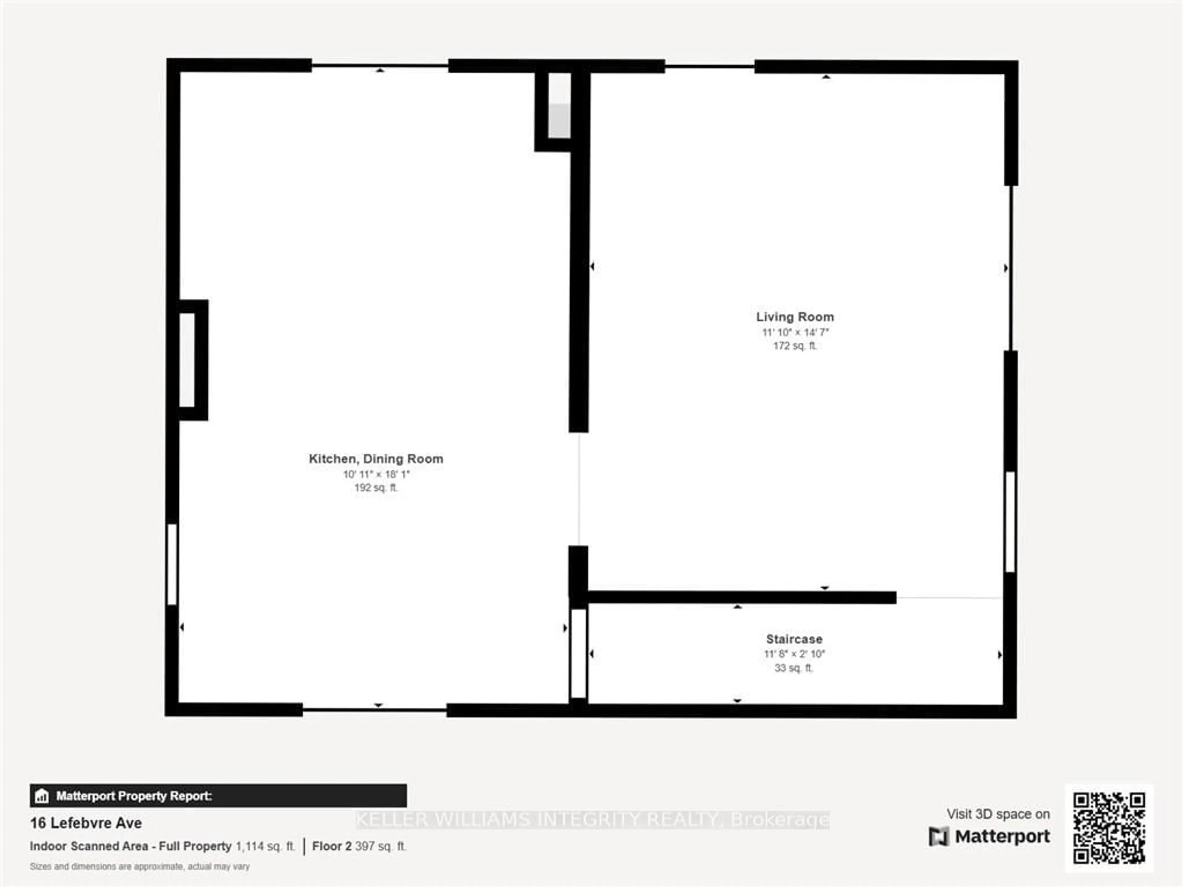 Floor plan for 16 LEFEBVRE Ave, Cornwall Ontario K6H 5G4