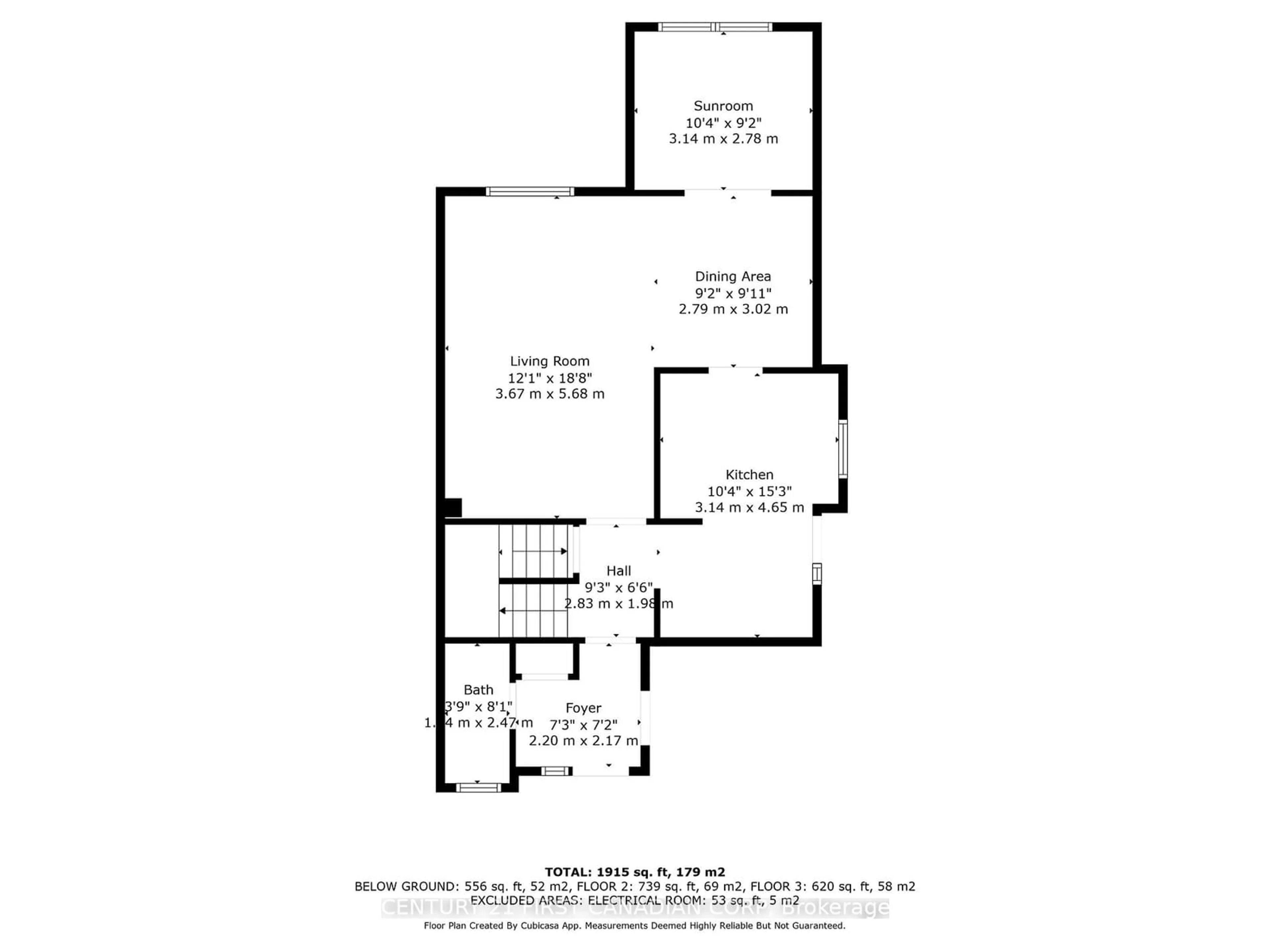 Floor plan for 117 Ashbury Ave, London Ontario N6E 1T3