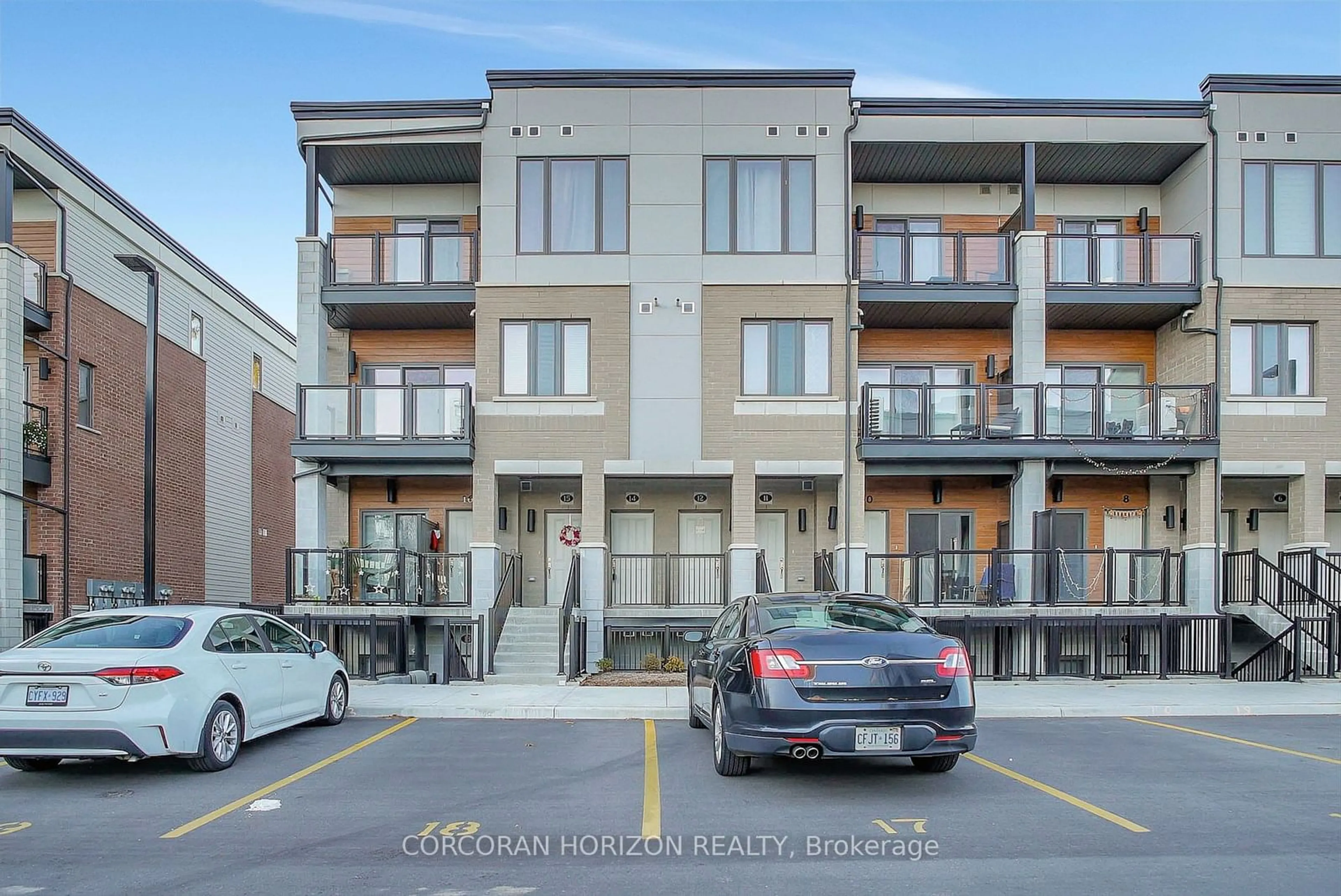 A pic from exterior of the house or condo, the street view for 25 Isherwood Ave #A014, Cambridge Ontario N1R 0E2