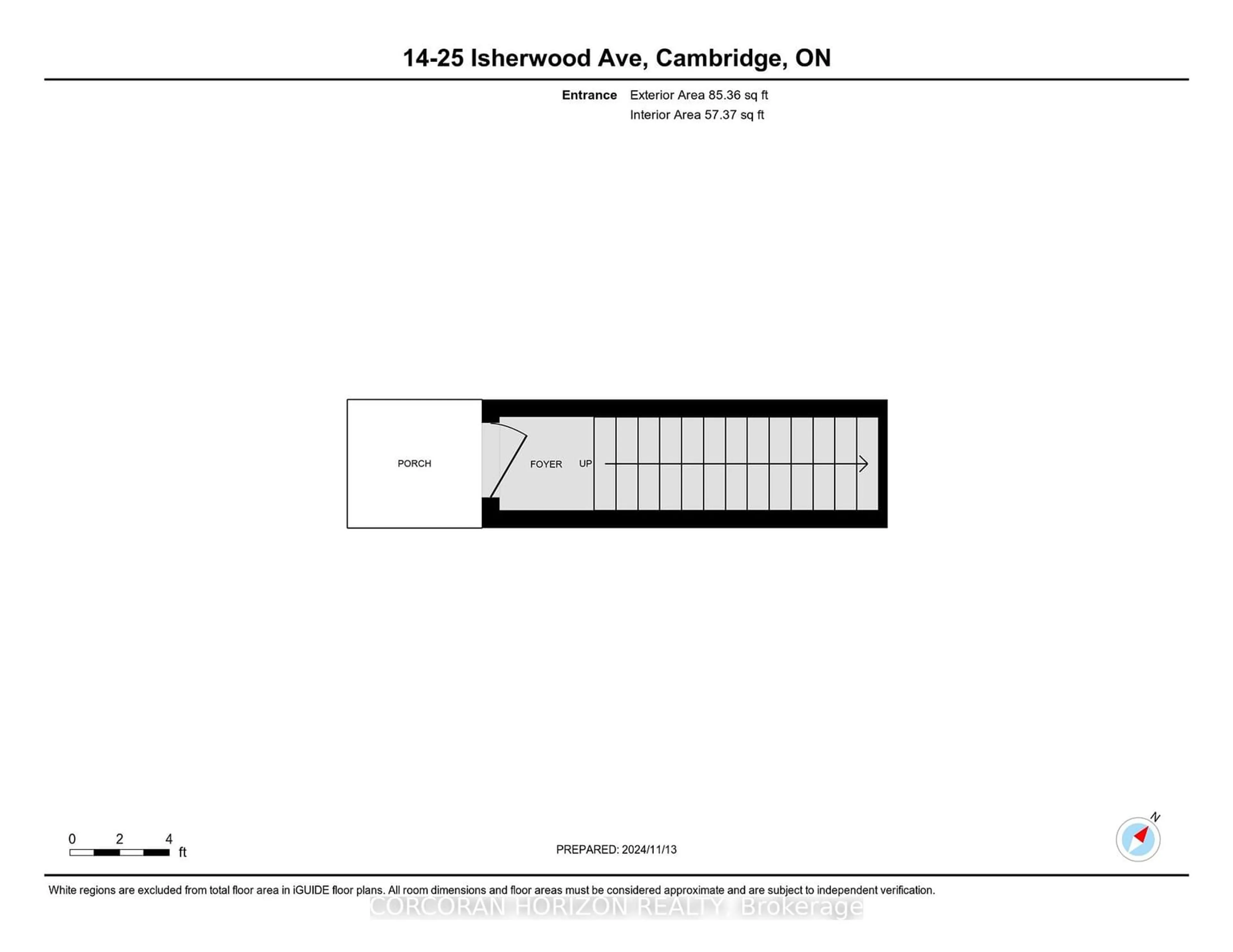 Floor plan for 25 Isherwood Ave #A014, Cambridge Ontario N1R 0E2