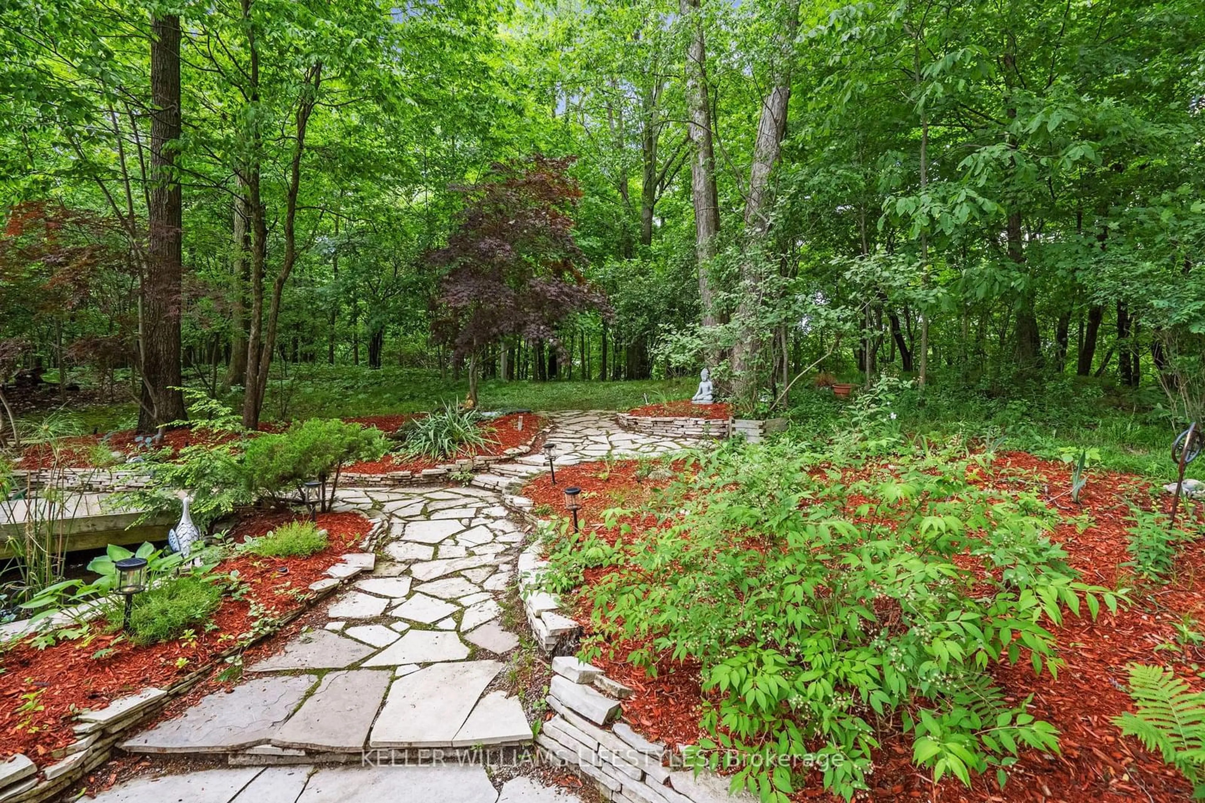 Patio, the fenced backyard for 6 Ainsley Crt, London Ontario N6K 3Z8