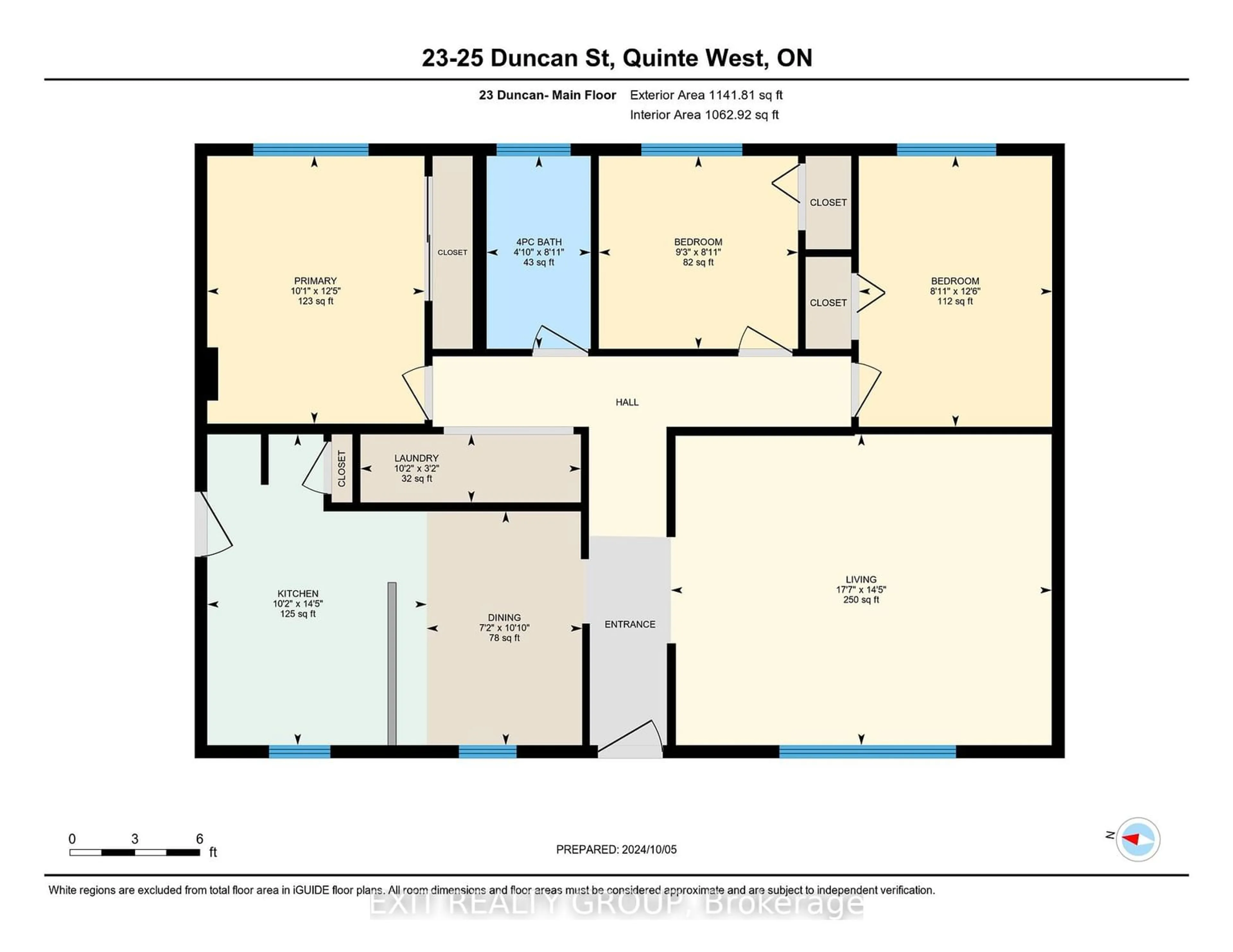 Floor plan for 23-25 Duncan St, Quinte West Ontario K0K 2C0