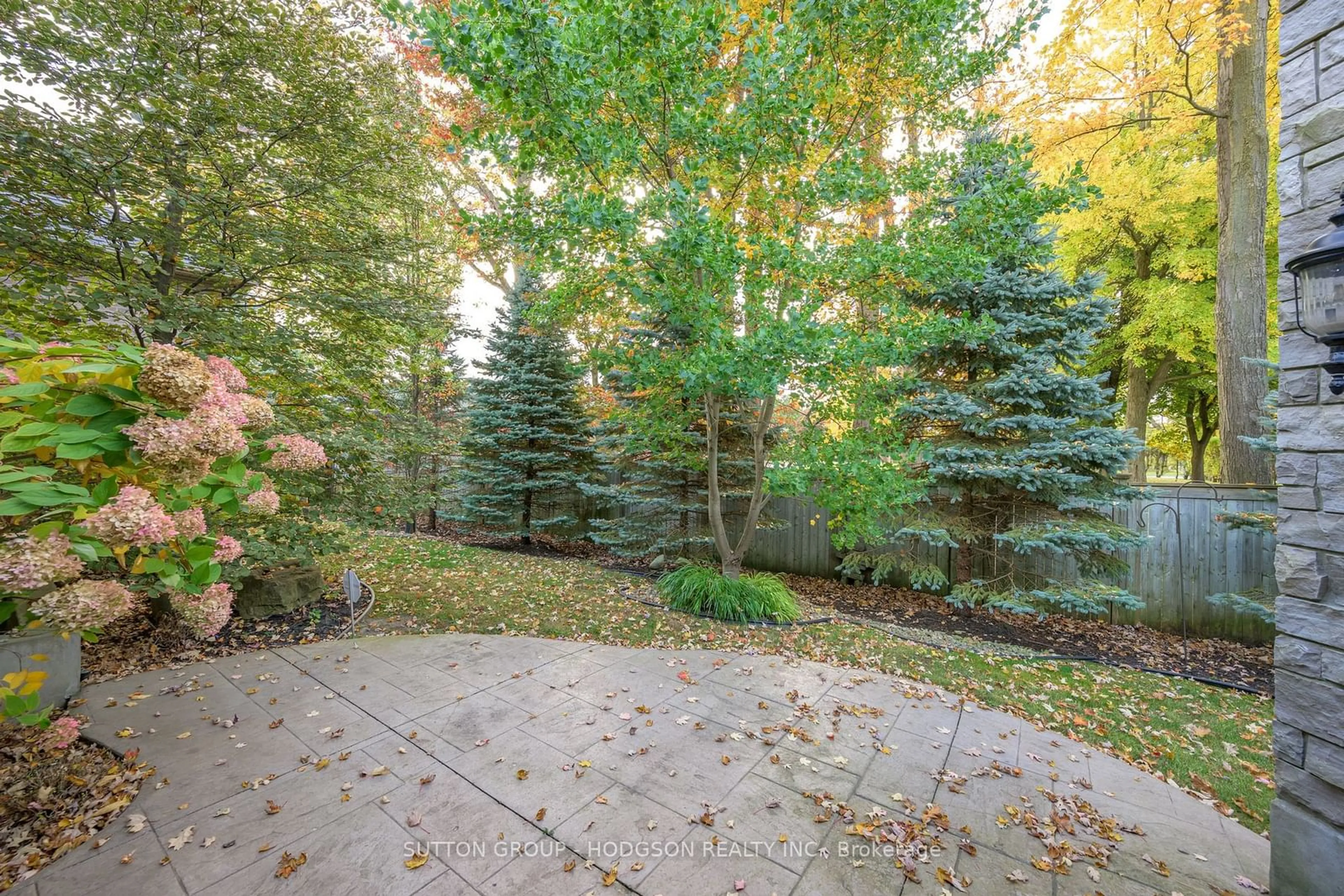 Patio, the fenced backyard for 1956 Richmond St #2, London Ontario N5X 0E8