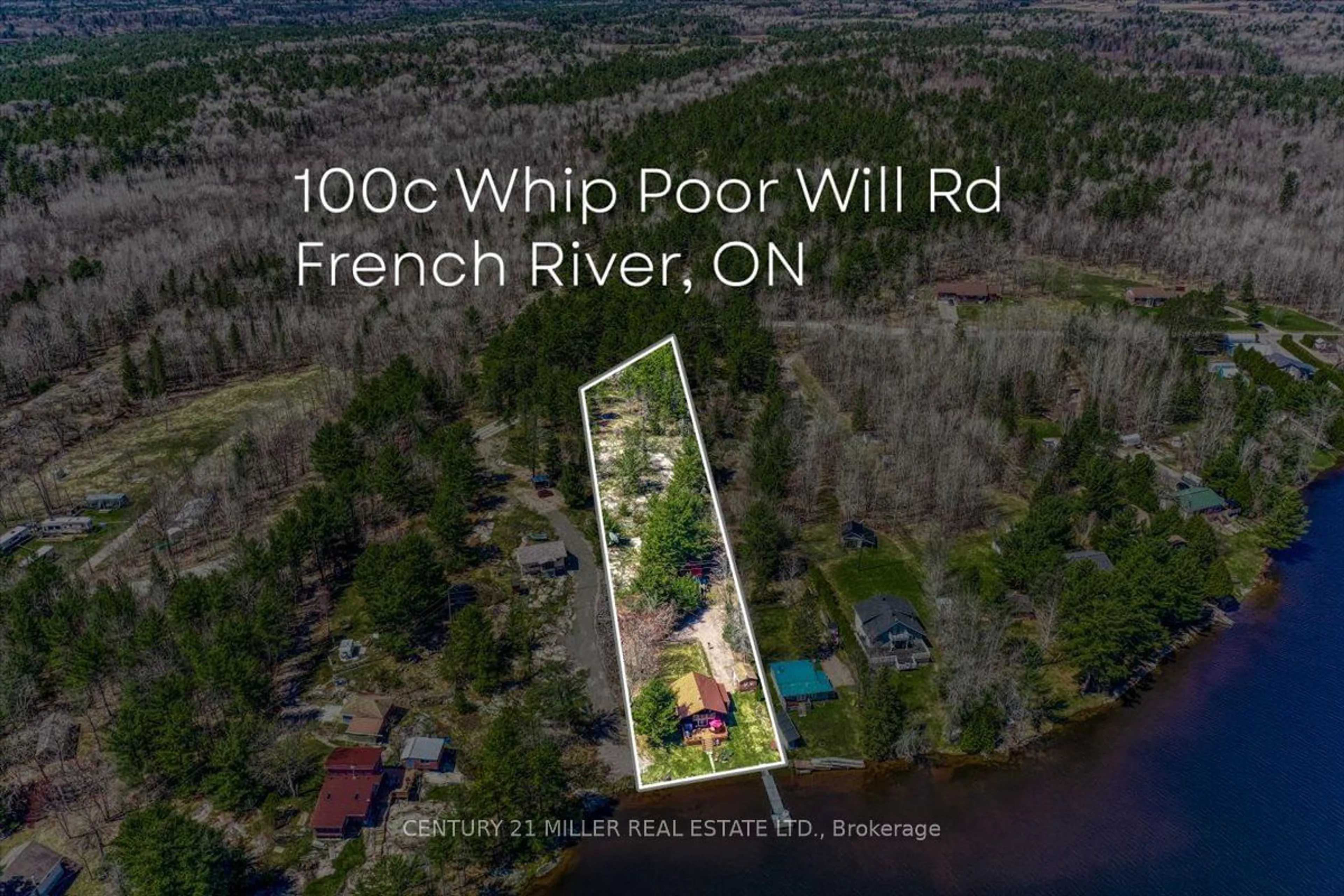 A pic from exterior of the house or condo, the view of lake or river for 100 Whippoorwill Rd, French River Ontario P0M 1A0