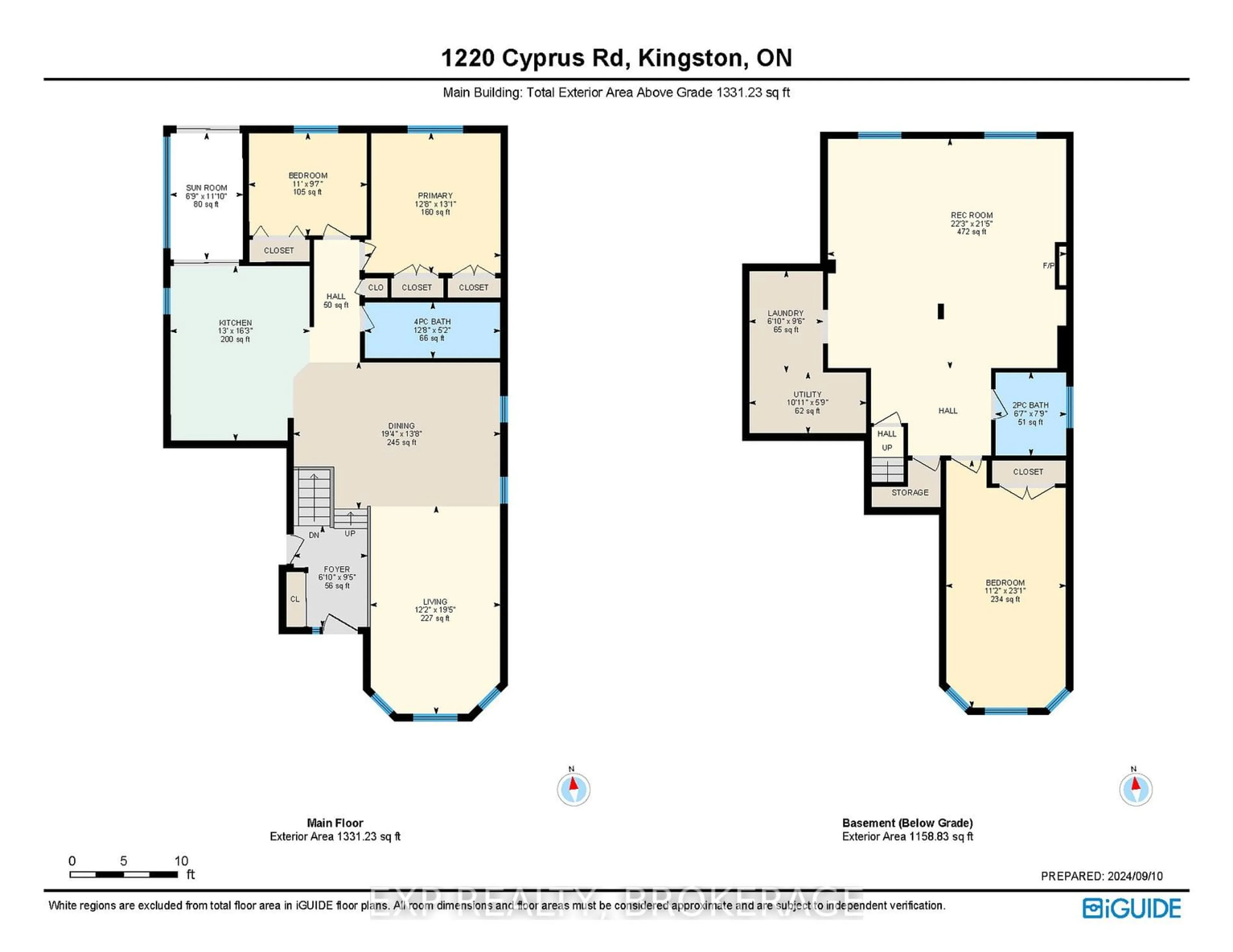 Floor plan for 1220 CYPRUS Rd, Kingston Ontario K7K 7K4