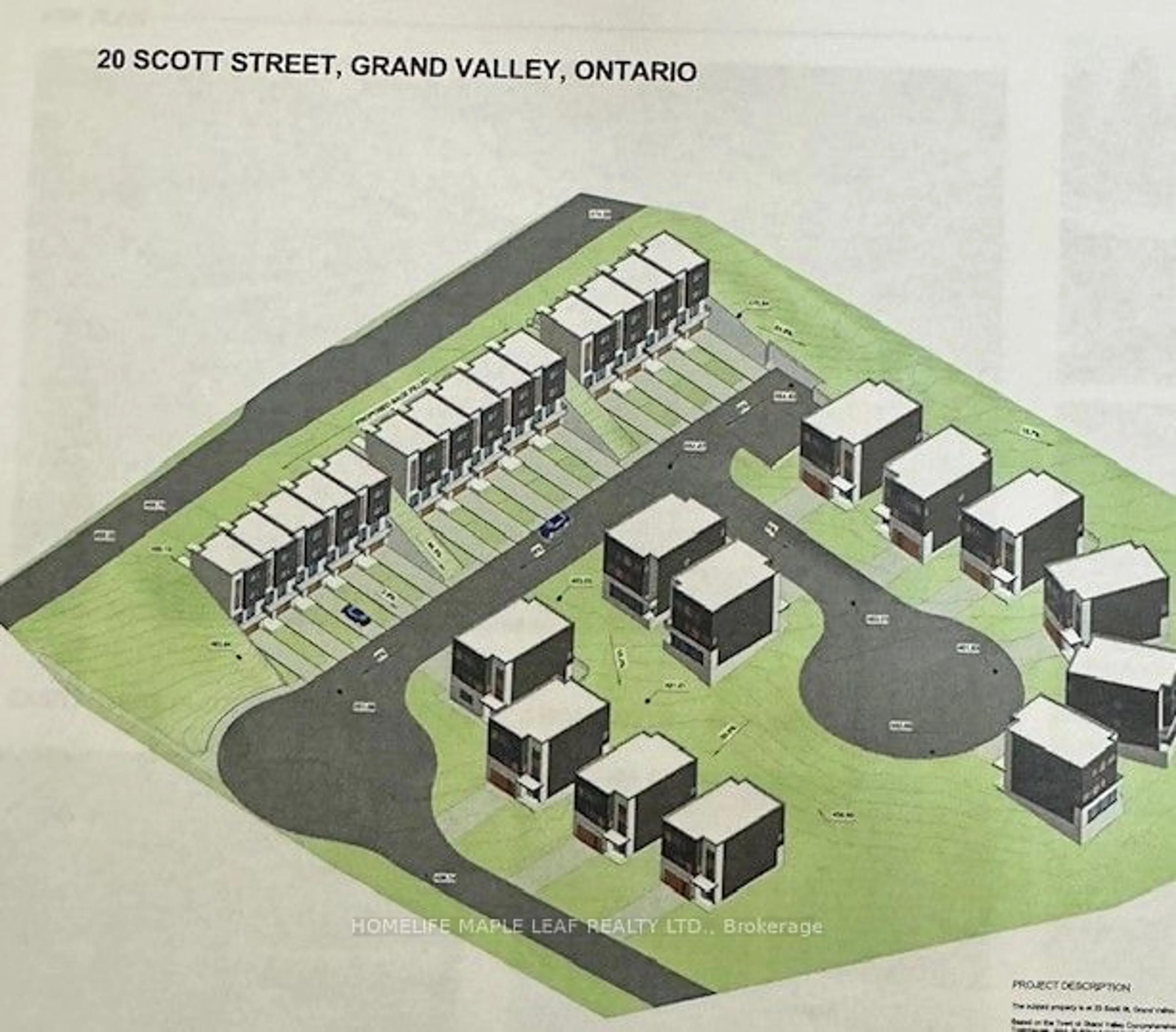 Picture of a map for 20 Scott St, East Luther Grand Valley Ontario L9W 5X3